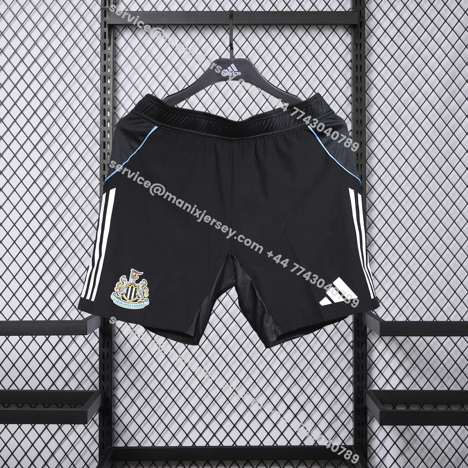 ManixJersey.com | Newcastle United 25-26 Home Black Shorts - Player Version -Customize Name, Number and Patch | Worldwide Shipping