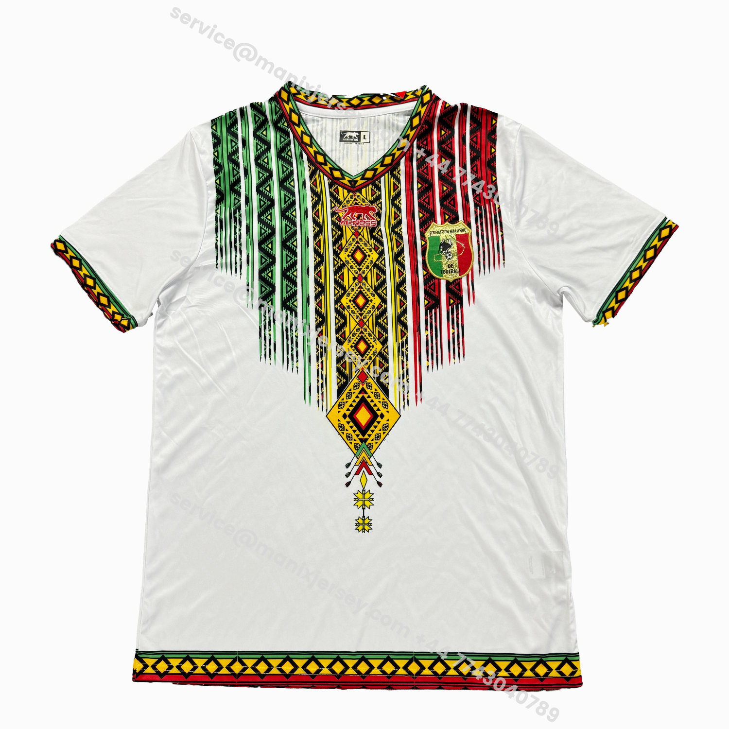 ManixJersey.com | Mali 2026 White Special Jersey - Fans Version -Customize Name, Number and Patch | Worldwide Shipping
