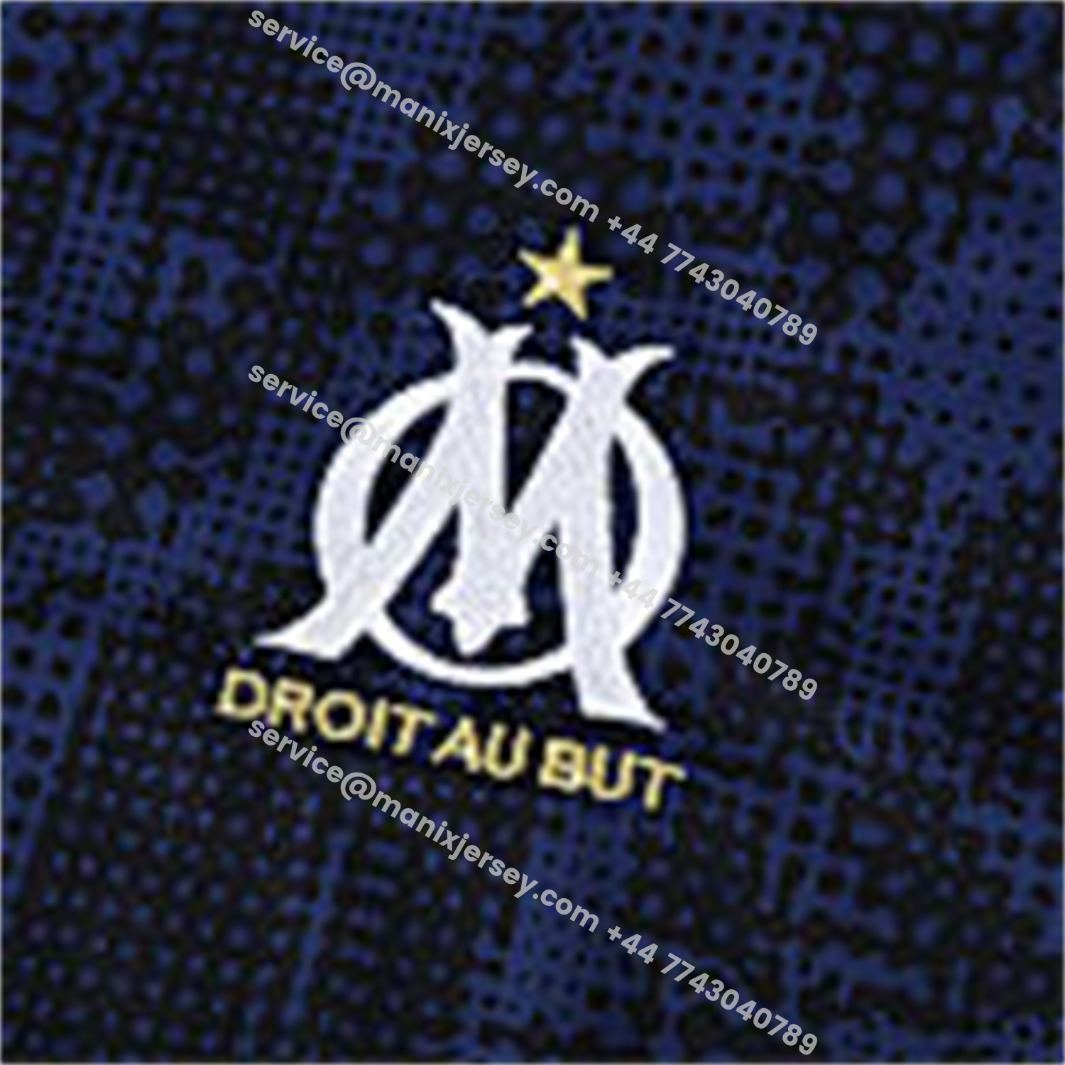 ManixJersey.com | Marseille 25-26 Kids Long Sleeve Training Set - Royal Blue Top & Royal Blue Pants -Customize Name, Number and Patch | Worldwide Shipping