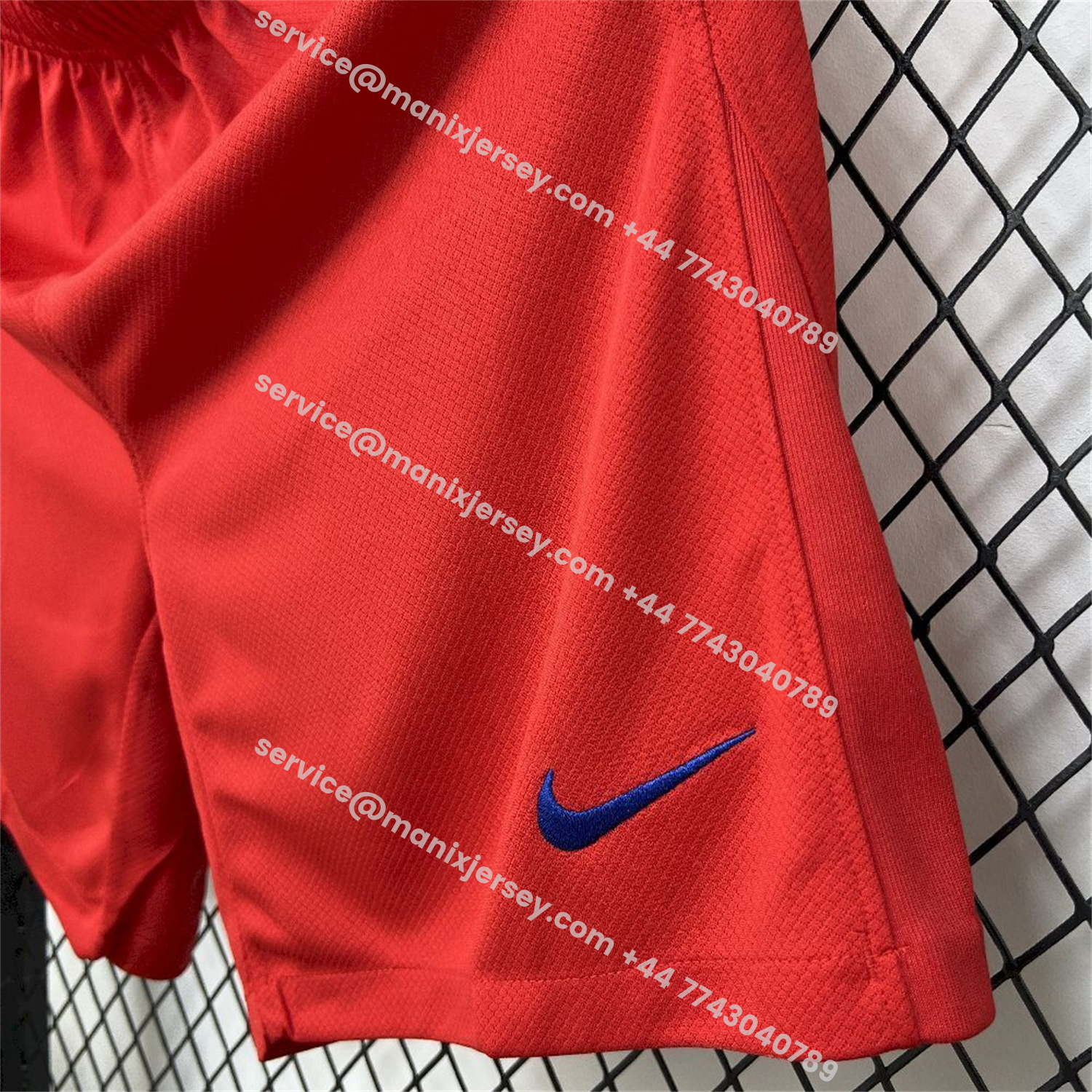 ManixJersey.com | Paris Saint-Germain PSG 25-26 Third Red Shorts - Fans Version -Customize Name, Number and Patch | Worldwide Shipping