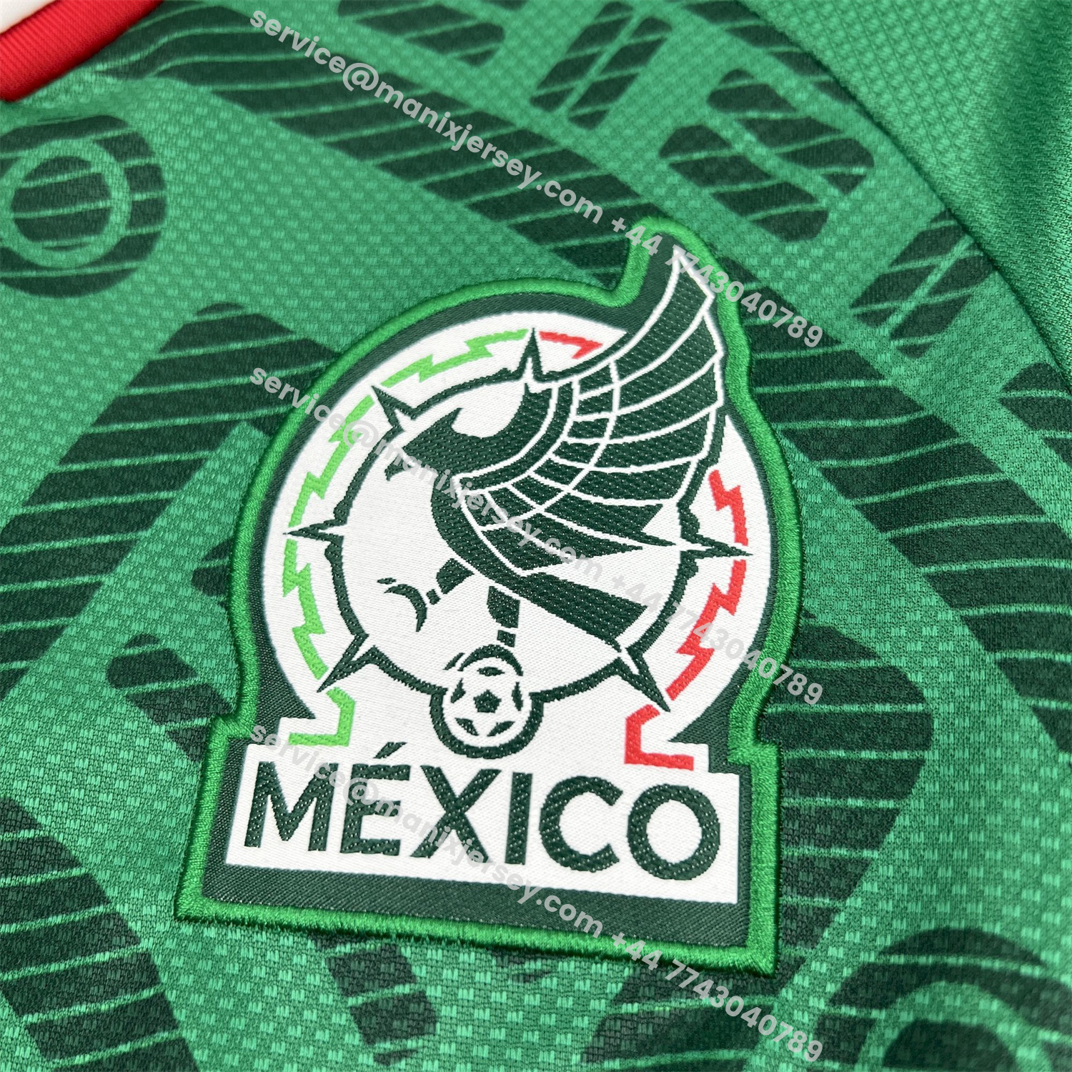 ManixJersey.com | Mexico 2026 Home Long Sleeves Jersey - Fans Version -Customize Name, Number and Patch | Worldwide Shipping