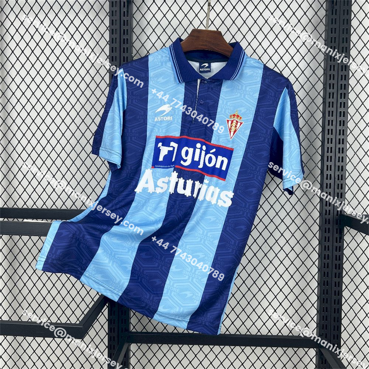 ManixJersey.com | Retro Sporting de Gijon 2002-03 Third Jersey -Customize Name, Number and Patch | Worldwide Shipping