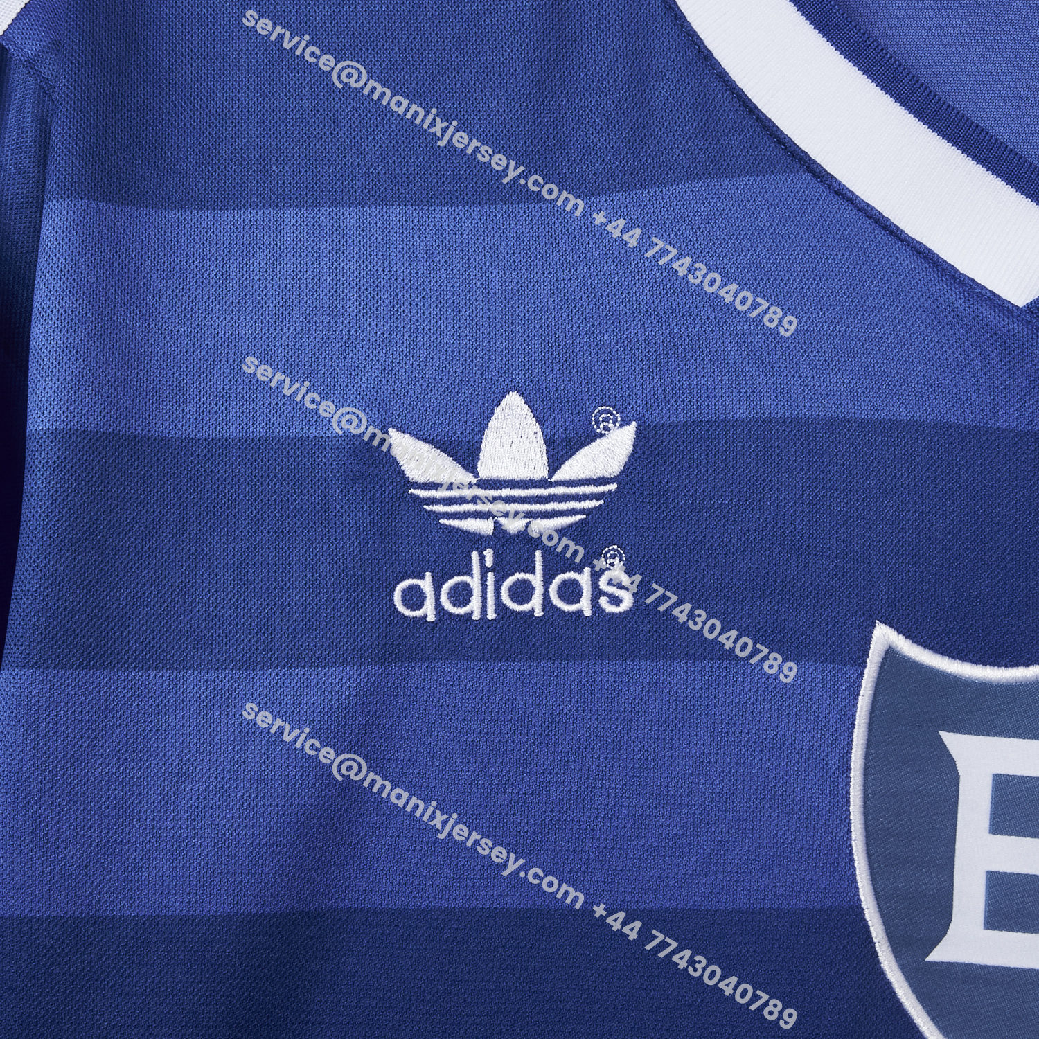 ManixJersey.com | Retro Hamburger SV 1986-87 Away Blue Jersey -Customize Name, Number and Patch | Worldwide Shipping