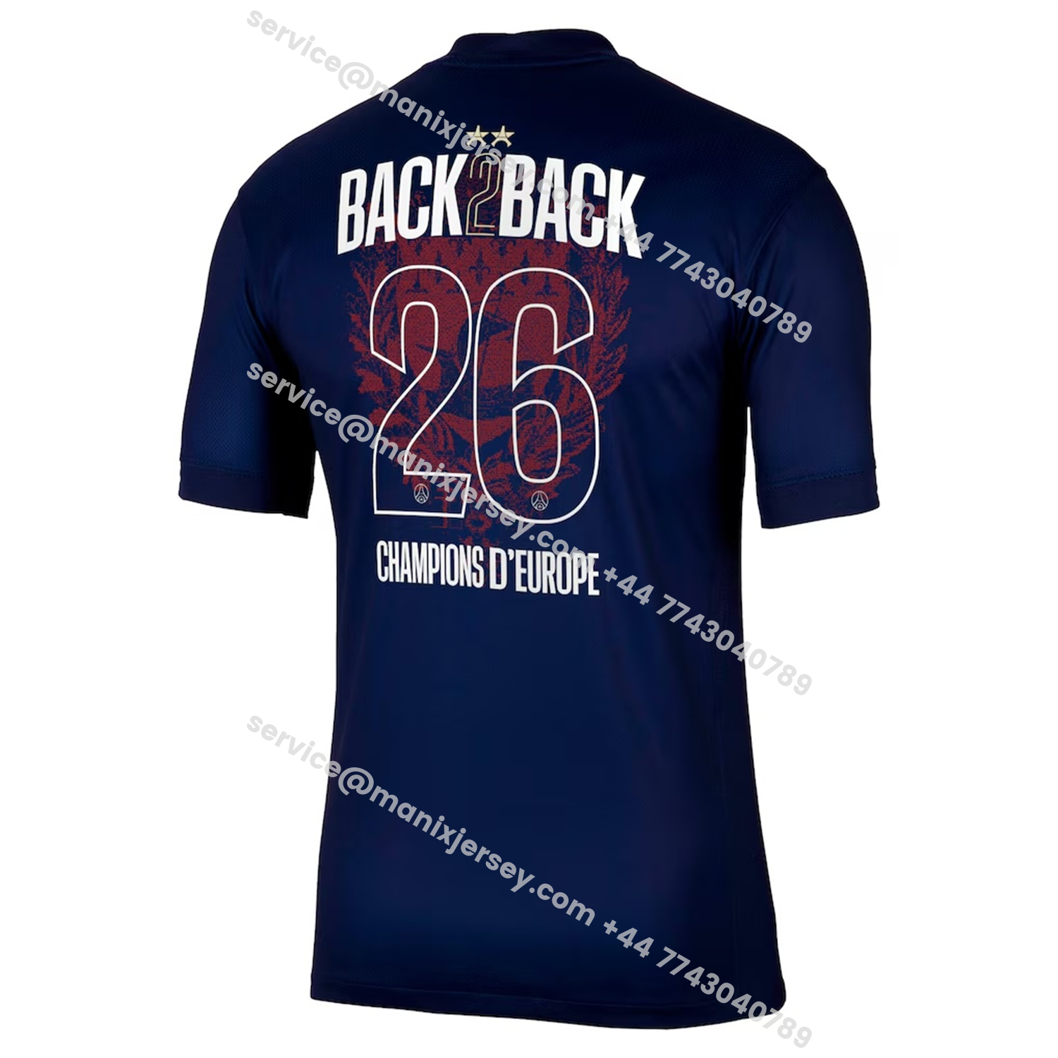 【Champion 26 Font】Paris Saint-Germain PSG 25-26 Home Jersey - Fans Version:football jersey mysite: unitedjerseyfootball 邓江浪:football