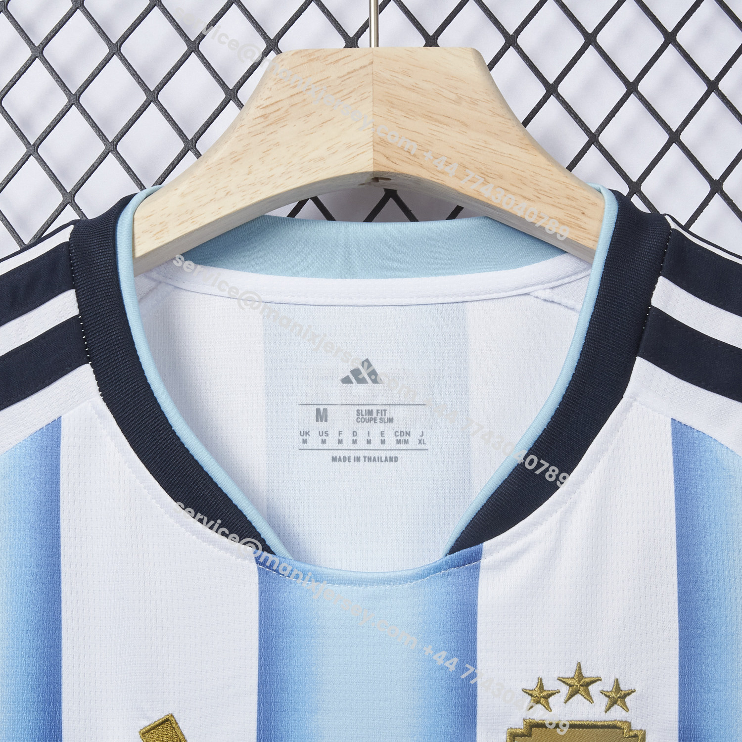 ManixJersey.com | Women's Argentina 2026 Home Cropped Jersey -Customize Name, Number and Patch | Worldwide Shipping