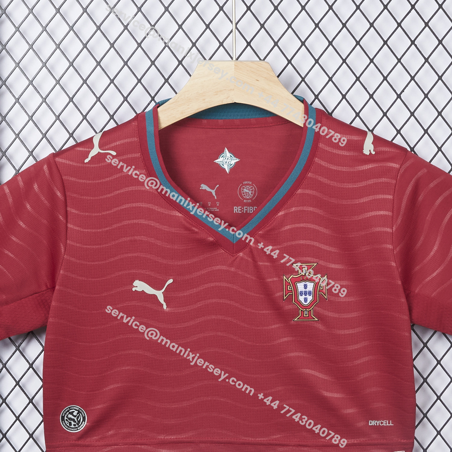 ManixJersey.com | Women's Portugal 2026 Home Cropped Jersey -Customize Name, Number and Patch | Worldwide Shipping