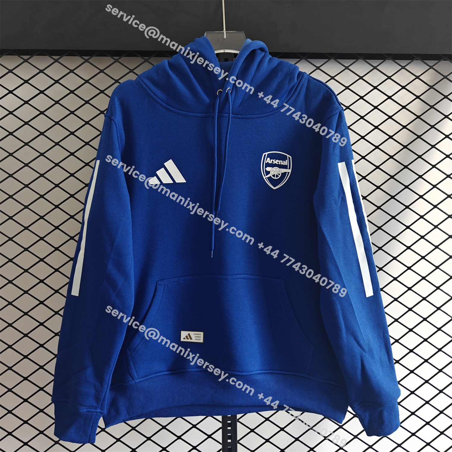 ManixJersey.com | Arsenal 25-26 Home Unisex Pullover Hoodie -Customize Name, Number and Patch | Worldwide Shipping