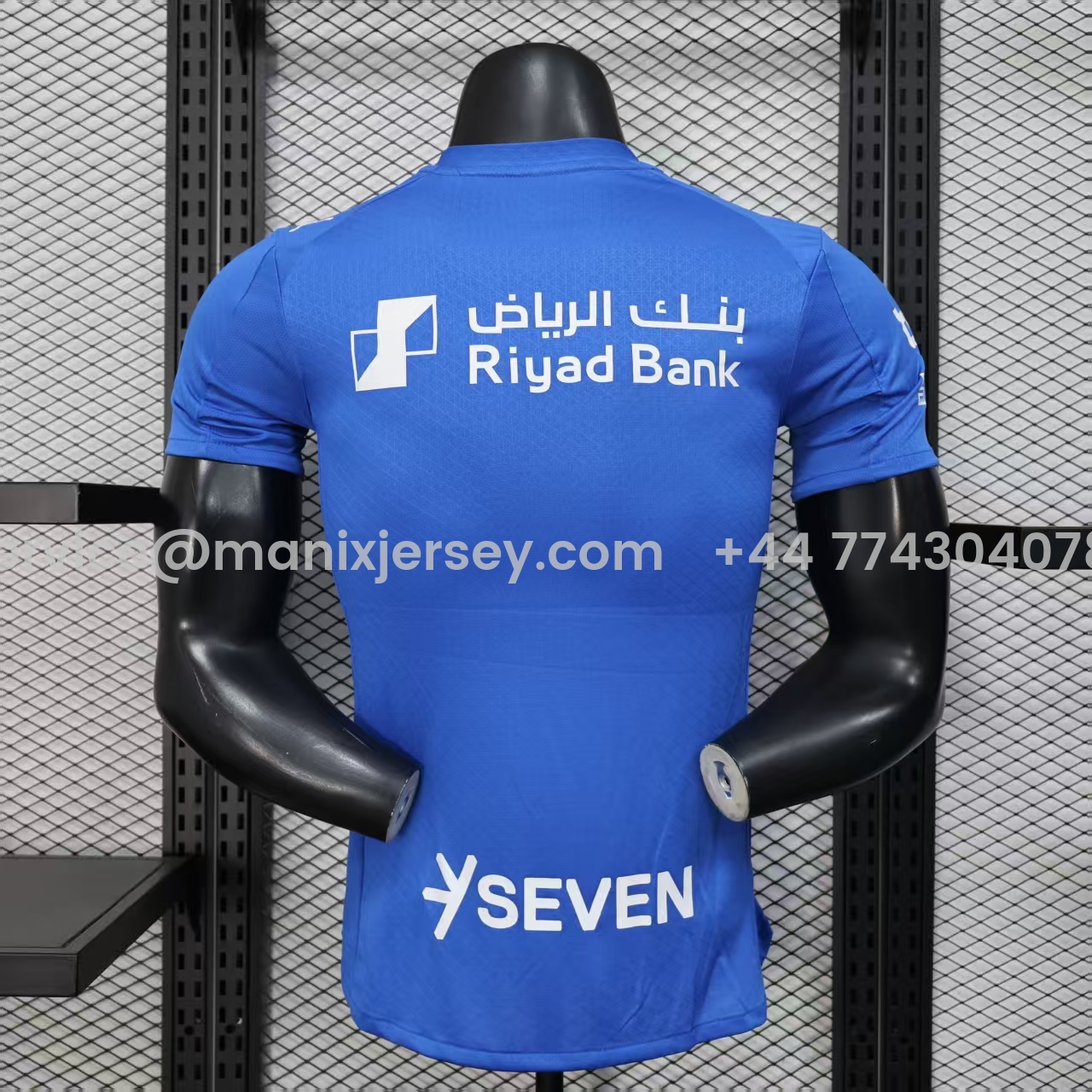 ManixJersey.com | Al Hilal Riyadh Crescent 25-26 Home Blue Jersey - Player Version -Customize Name, Number and Patch | Worldwide Shipping