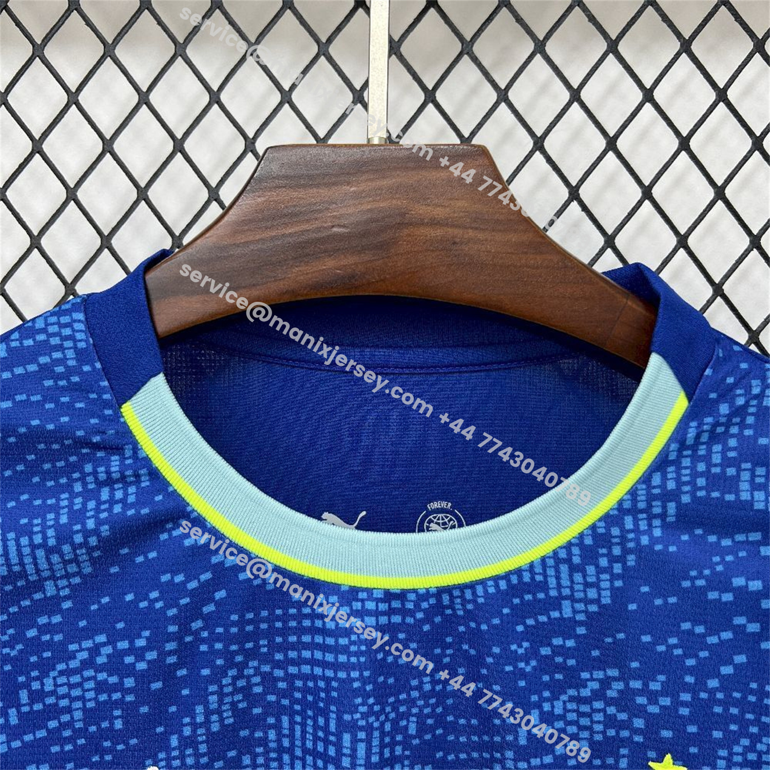 ManixJersey.com | Marseille 25-26 Third Blue Jersey - Fans Version -Customize Name, Number and Patch | Worldwide Shipping