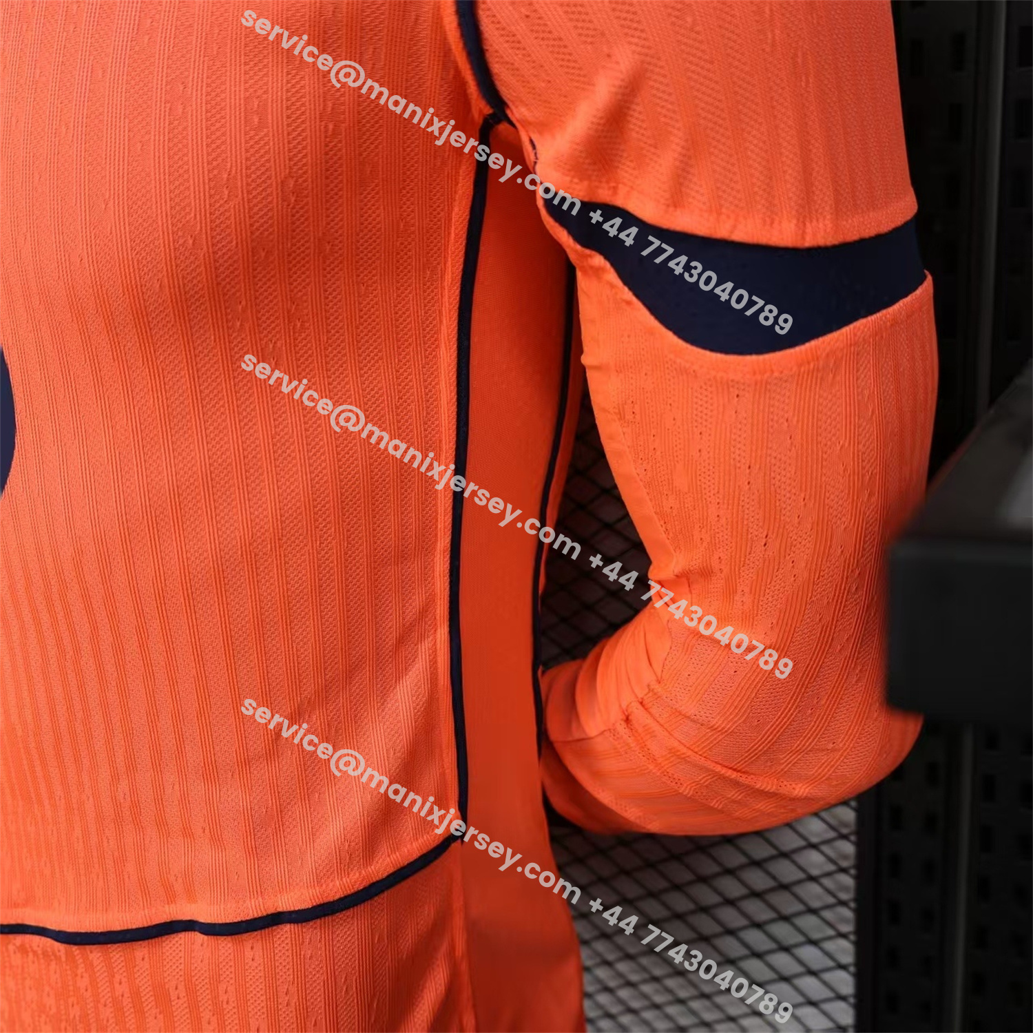 ManixJersey.com | Barcelona 25-26 Third Orange Long Sleeves Jersey - Player Version -Customize Name, Number and Patch | Worldwide Shipping