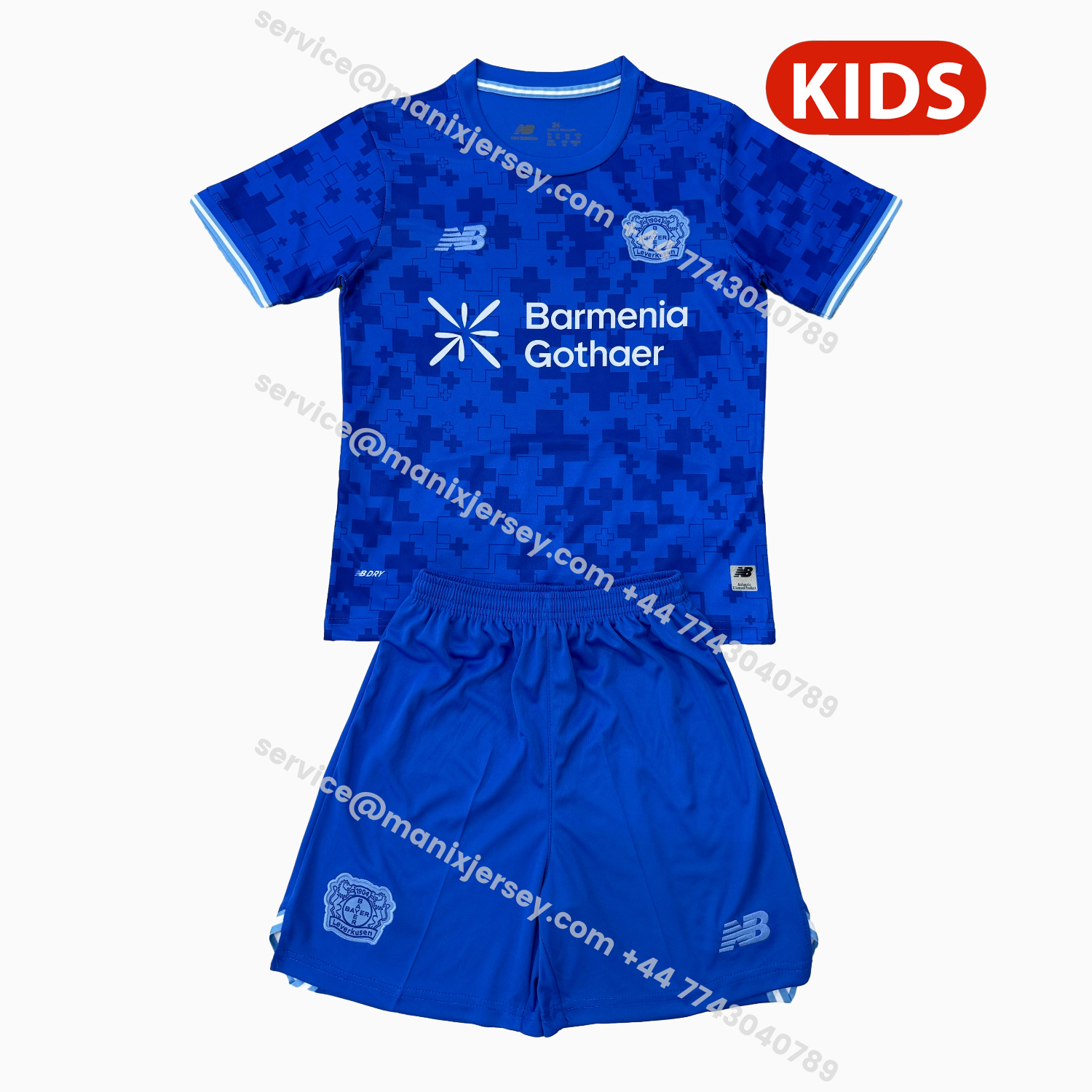 ManixJersey.com | Bayer 04 Leverkusen 25-26 Third Kids Kit -Customize Name, Number and Patch | Worldwide Shipping
