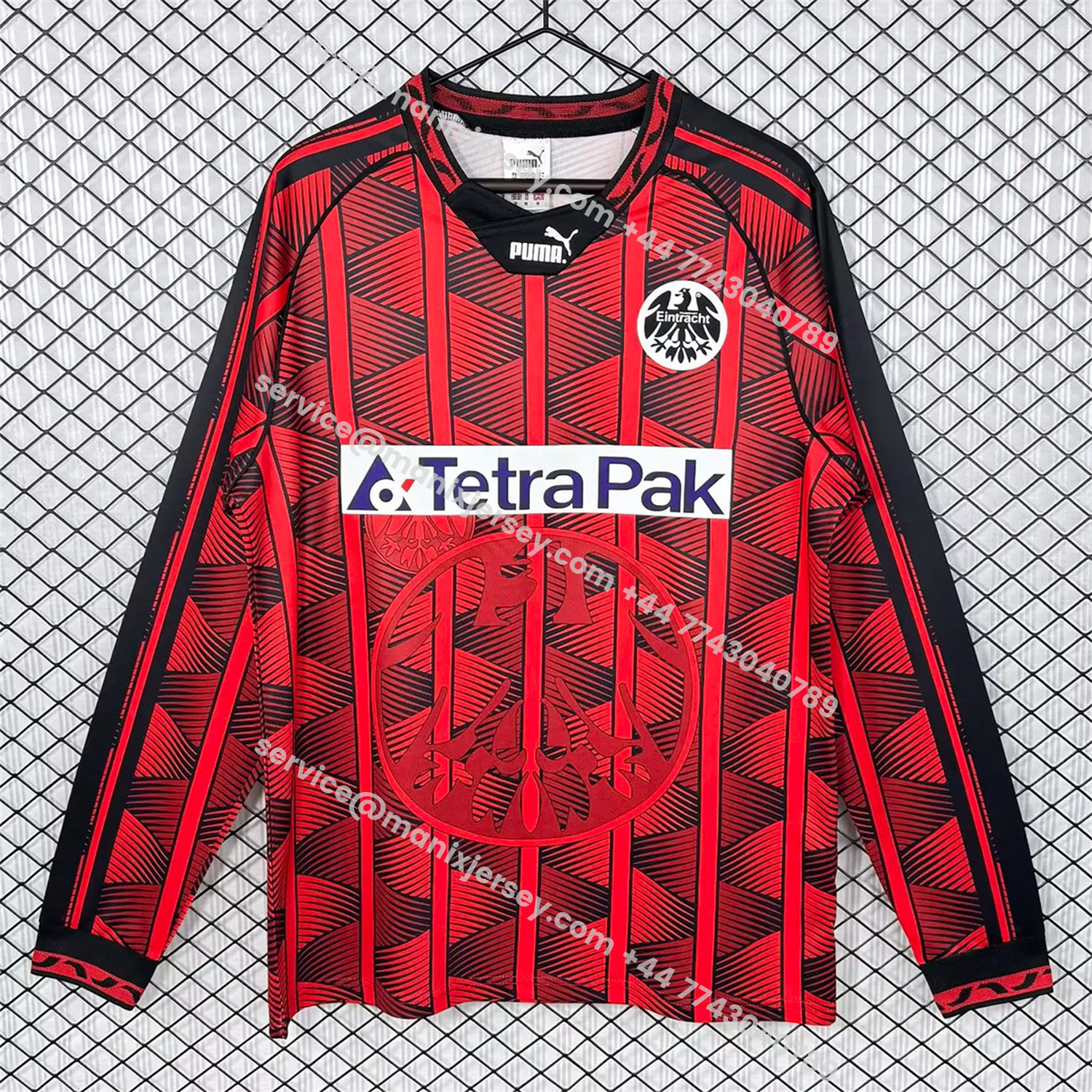 ManixJersey.com | Retro Frankfurt 1995-96 Home Long Sleeves Jersey -Customize Name, Number and Patch | Worldwide Shipping