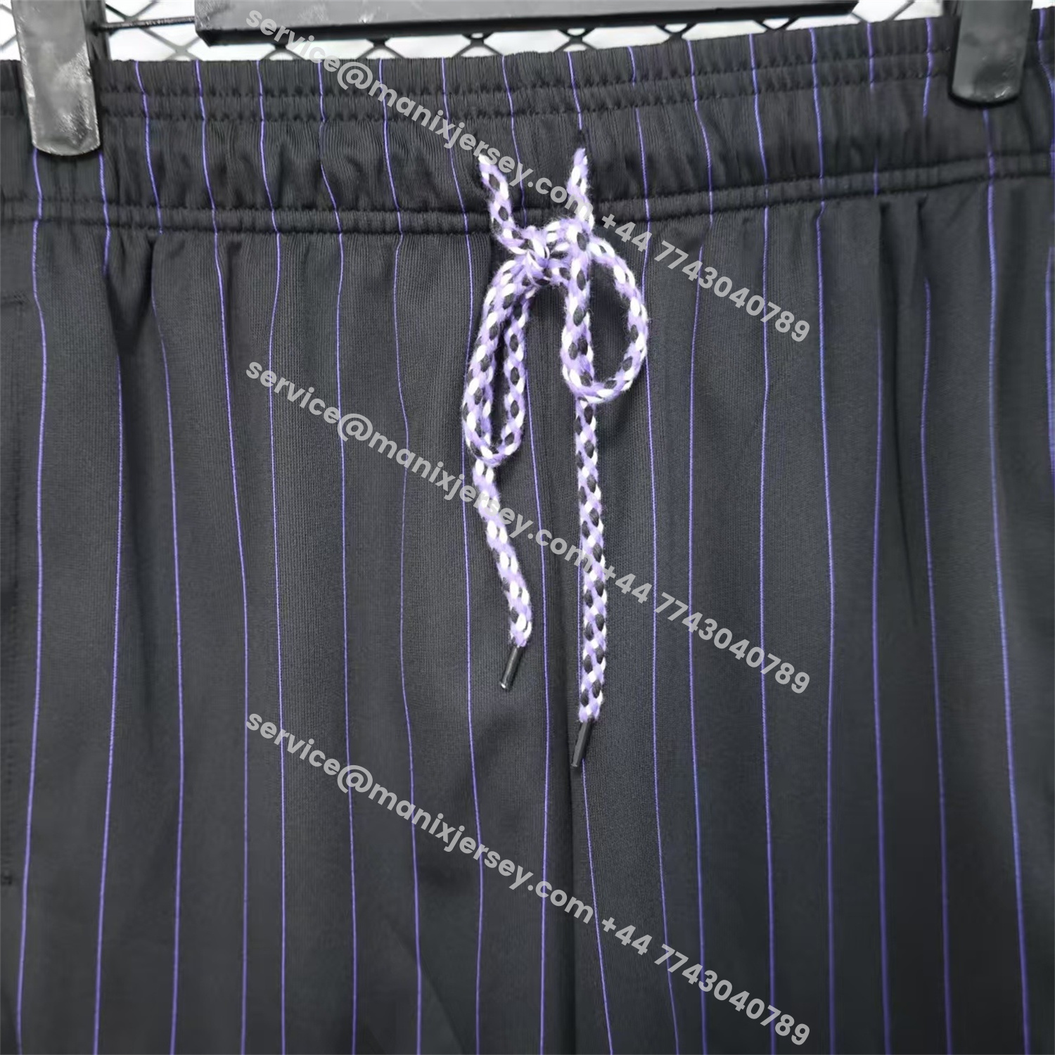 ManixJersey.com | Manchester United 25-26 Trefoil Black Travel Shorts - Player Version -Customize Name, Number and Patch | Worldwide Shipping