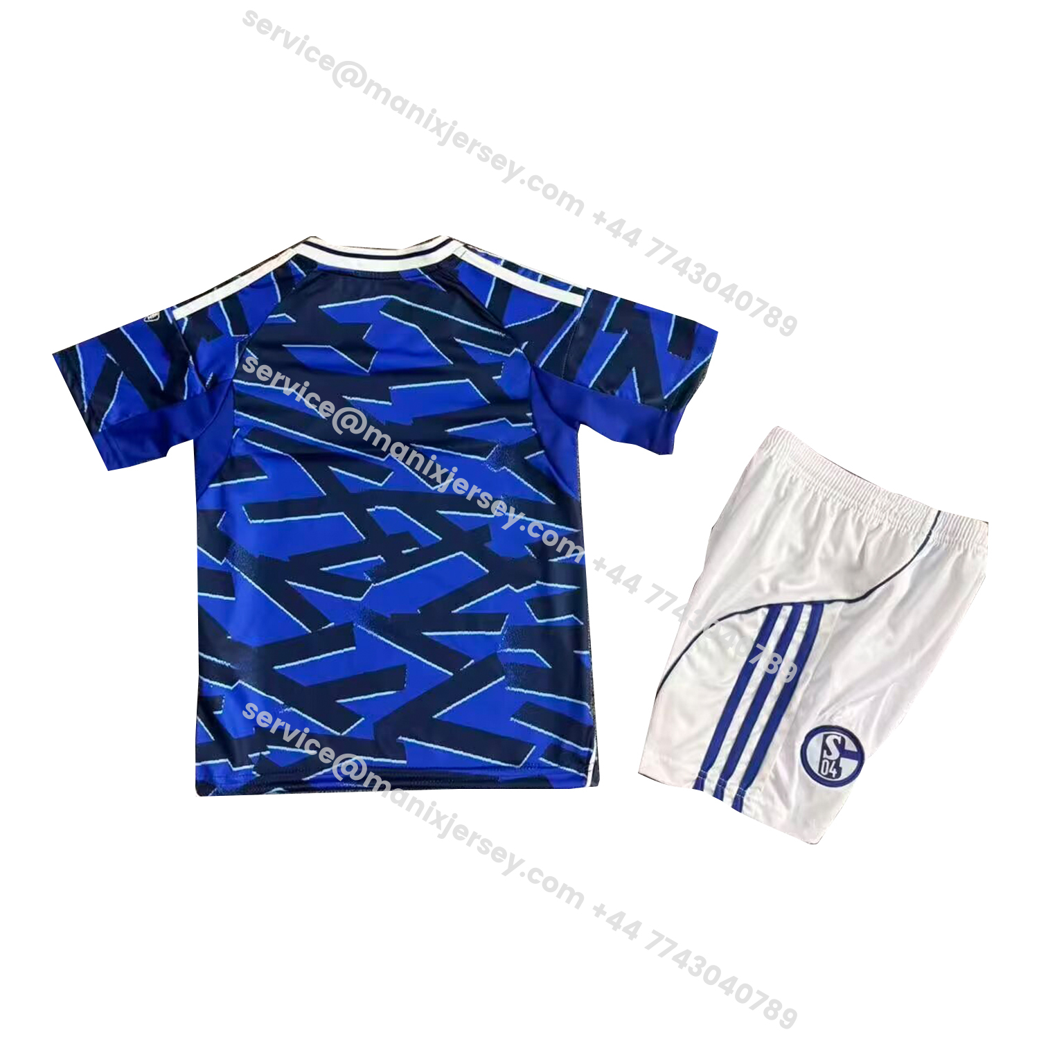 ManixJersey.com | Schalke 04 25-26 Home Kids Kit -Customize Name, Number and Patch | Worldwide Shipping