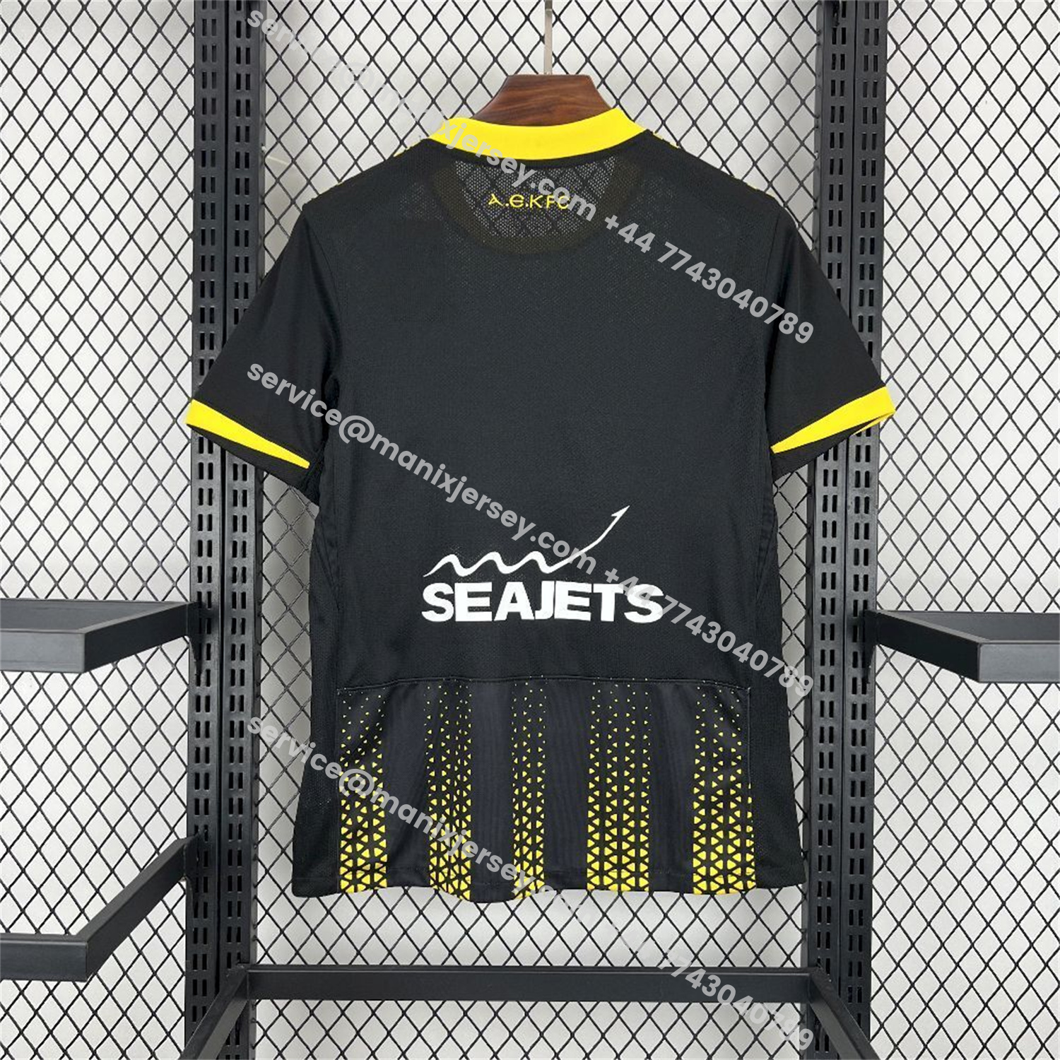 ManixJersey.com | AEK Athens 25-26 Away Black Jersey - Fans Version -Customize Name, Number and Patch | Worldwide Shipping