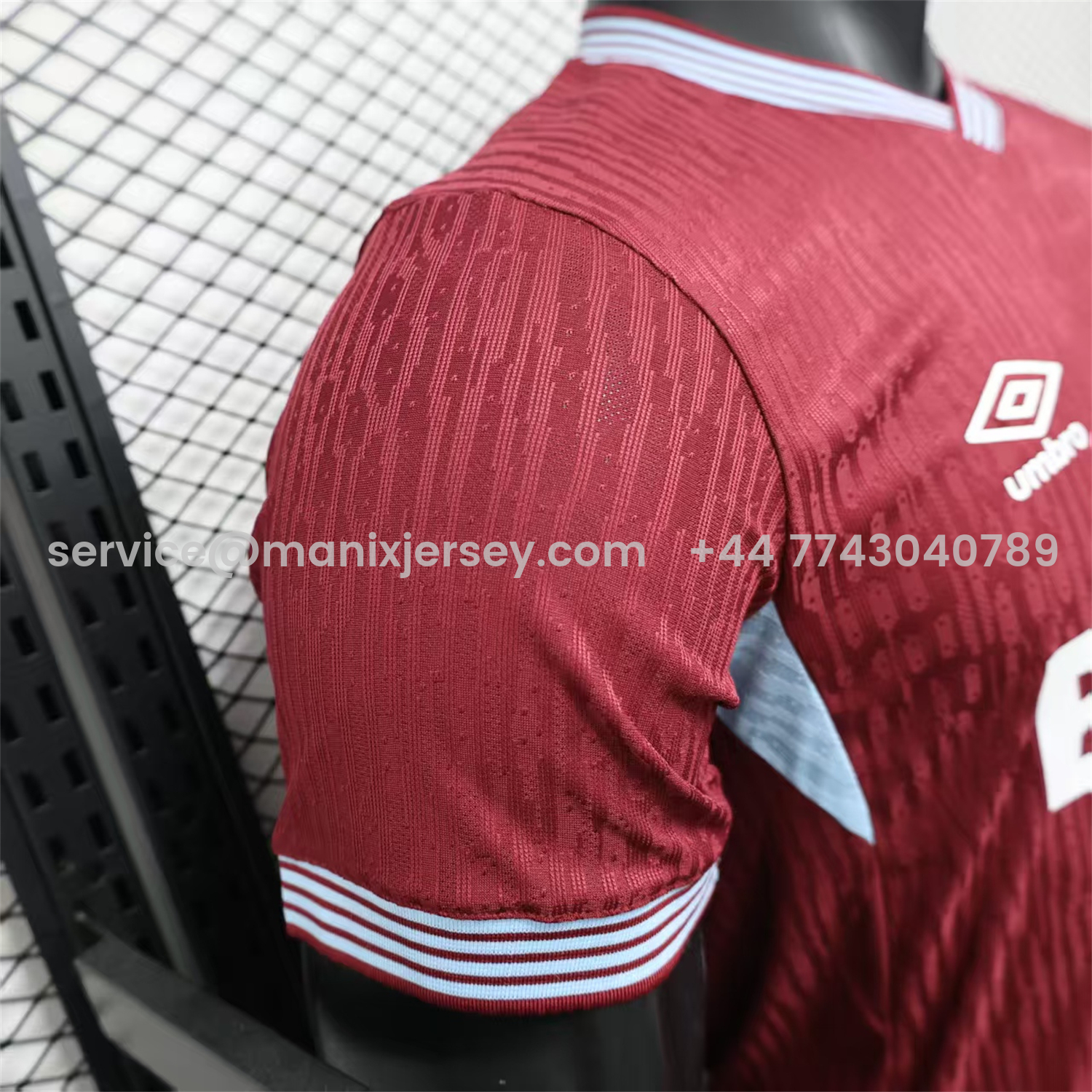 ManixJersey.com | West Ham United 25-26 Home Jersey - Player Version -Customize Name, Number and Patch | Worldwide Shipping