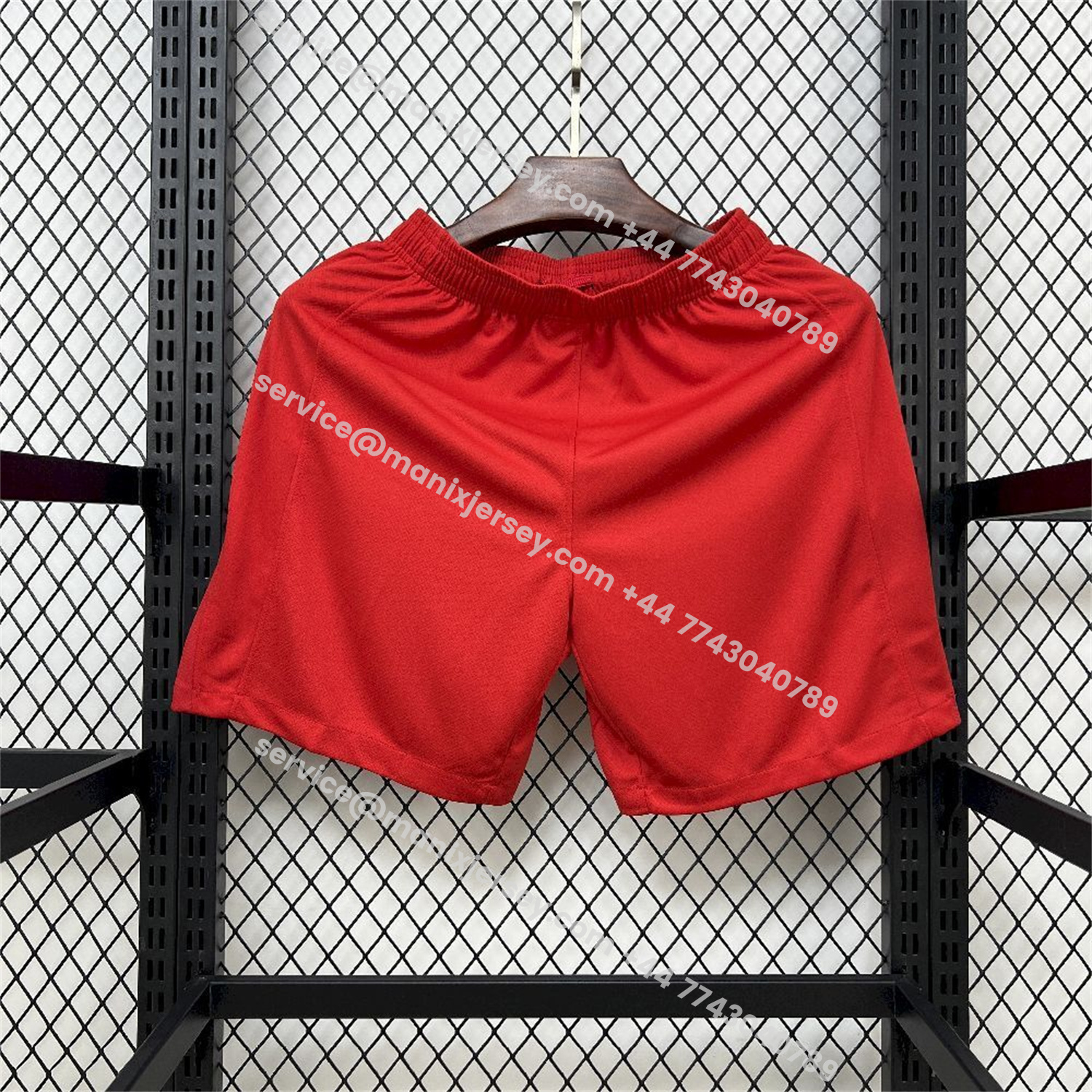ManixJersey.com | Paris Saint-Germain PSG 25-26 Third Red Shorts - Fans Version -Customize Name, Number and Patch | Worldwide Shipping