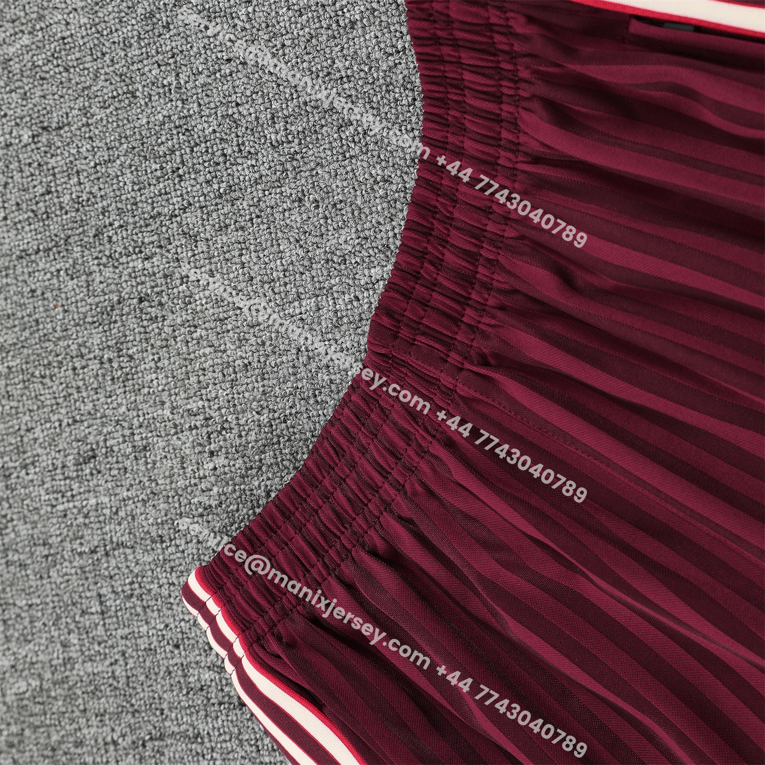 ManixJersey.com | Bayern Munich 25-26 Vest Training Set - Wine Red Lines Vest & Wine Red Lines Shorts -Customize Name, Number and Patch | Worldwide Shipping