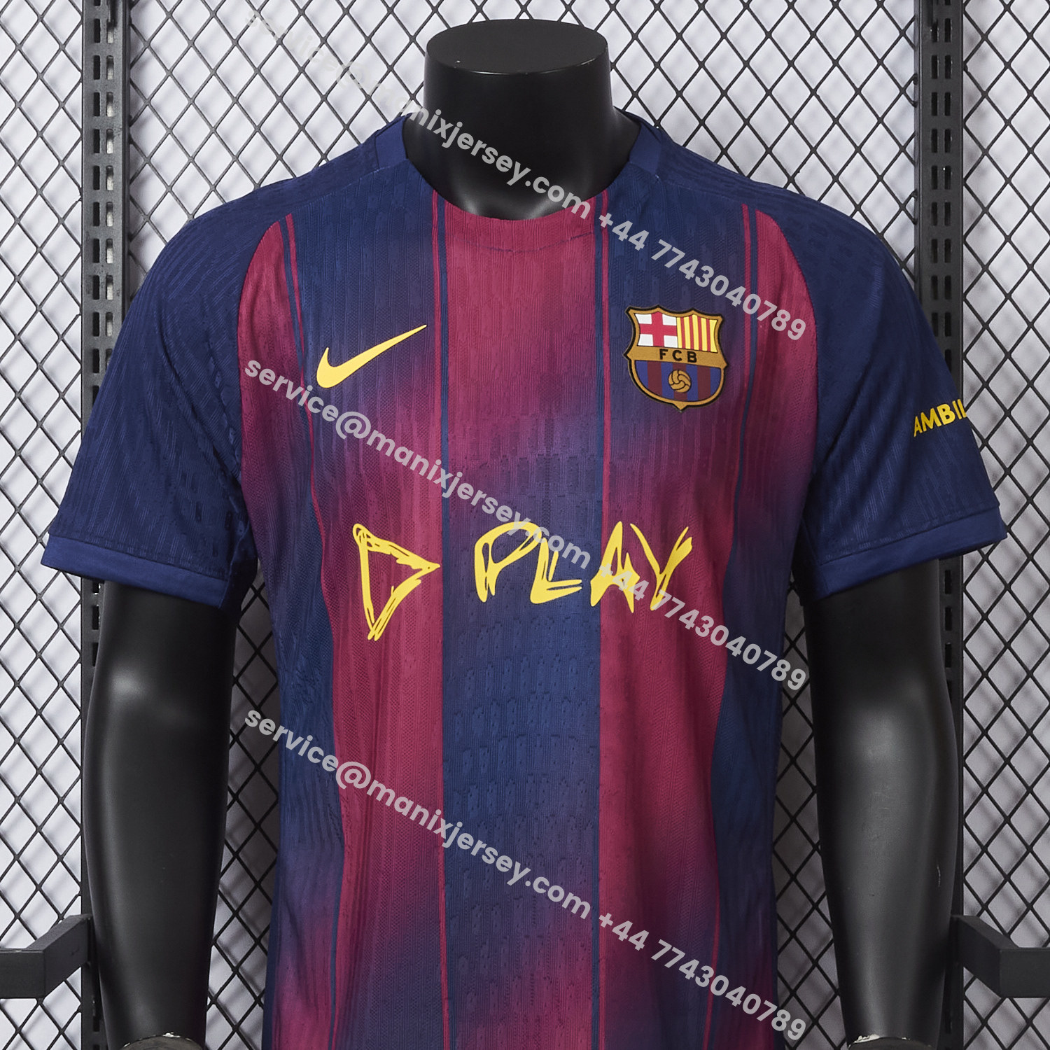 ManixJersey.com | Barcelona 25-26 Ed Sheeran Home Special Jersey - Player Version -Customize Name, Number and Patch | Worldwide Shipping