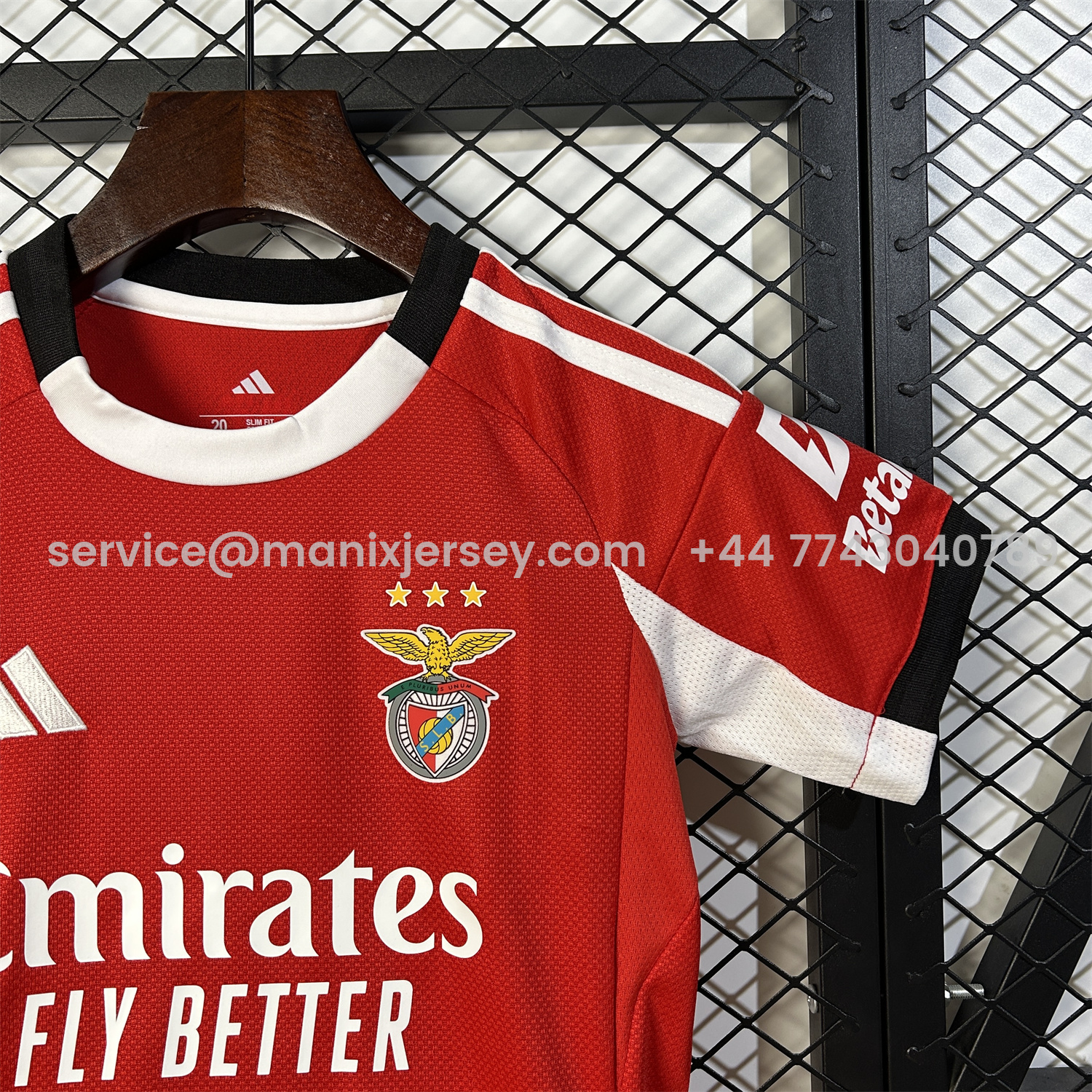 ManixJersey.com | Benfica 25-26 Home Kids Kit -Customize Name, Number and Patch | Worldwide Shipping