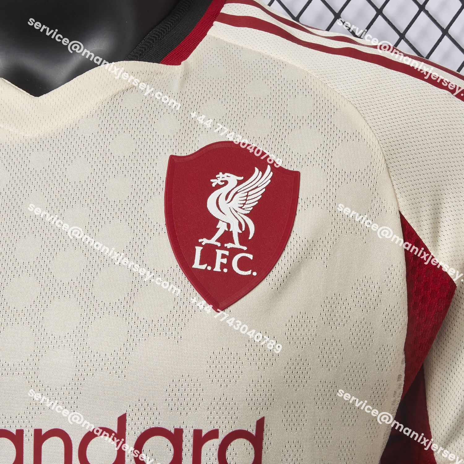 ManixJersey.com | Liver.pool 25-26 Away Beige Jersey - Player Version -Customize Name, Number and Patch | Worldwide Shipping