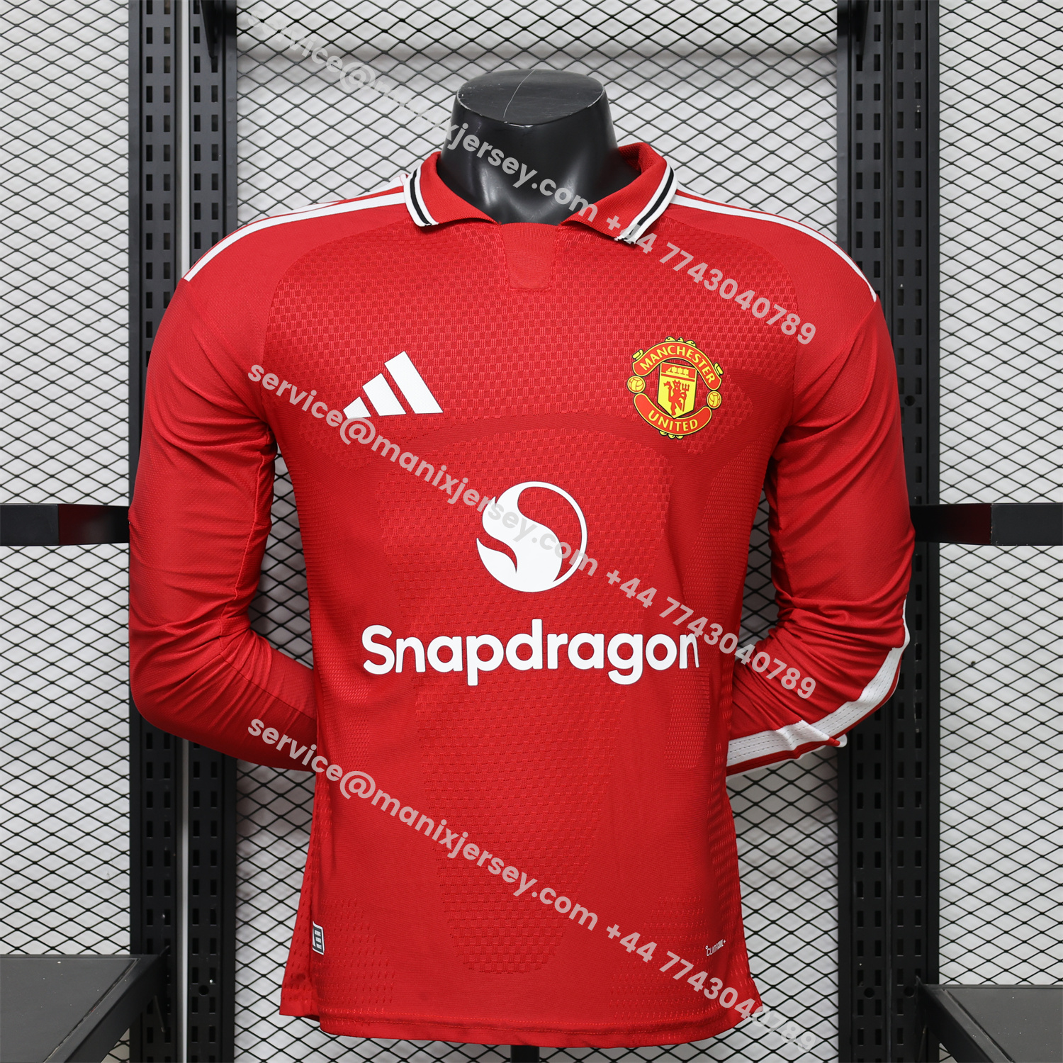 Manchester United 26-27 Home Long Sleeves Jersey - Player Version:football jersey mysite: unitedjerseyfootball 邓江浪:football