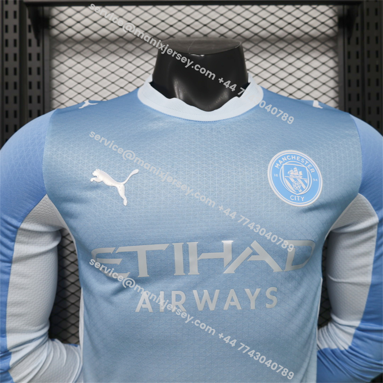 Manchester City 26-27 Home Long Sleeves Jersey - Player Version:football jersey mysite: unitedjerseyfootball 邓江浪:football