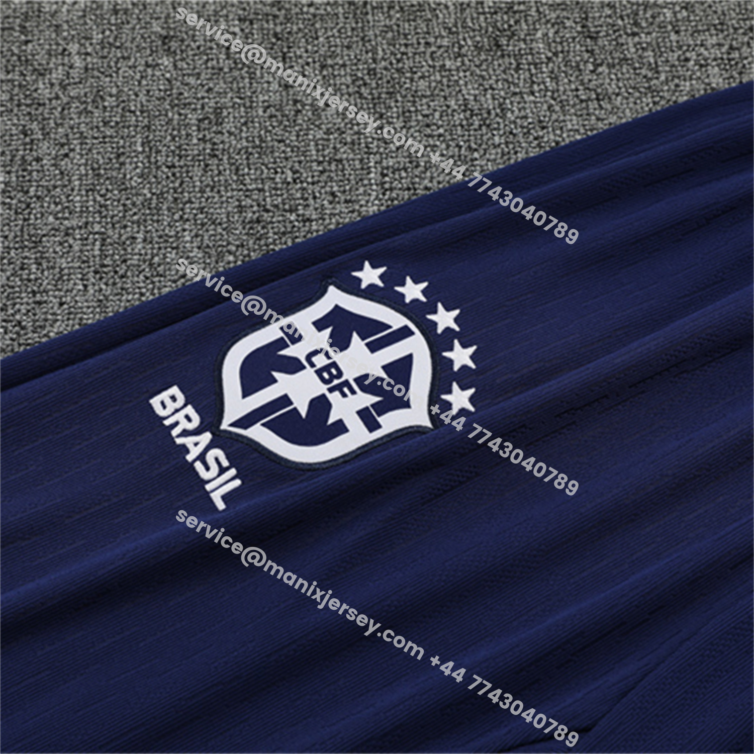 ManixJersey.com | Brazil 25-26 Kids Long Sleeve Training Set - Colorful Camouflage Top & Royal Blue Pants -Customize Name, Number and Patch | Worldwide Shipping