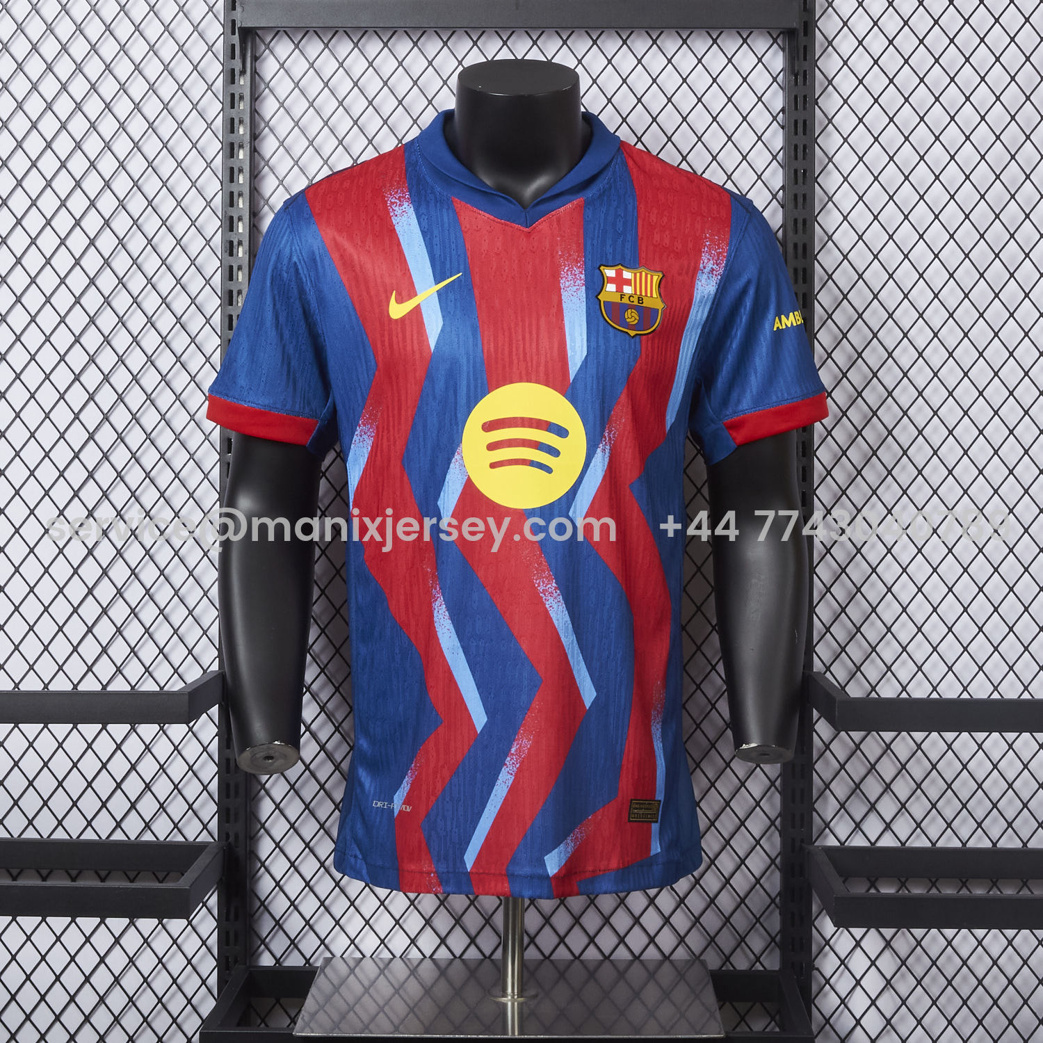 ManixJersey.com | Barcelona 25-26 Fourth Jersey - Player Version -Customize Name, Number and Patch | Worldwide Shipping