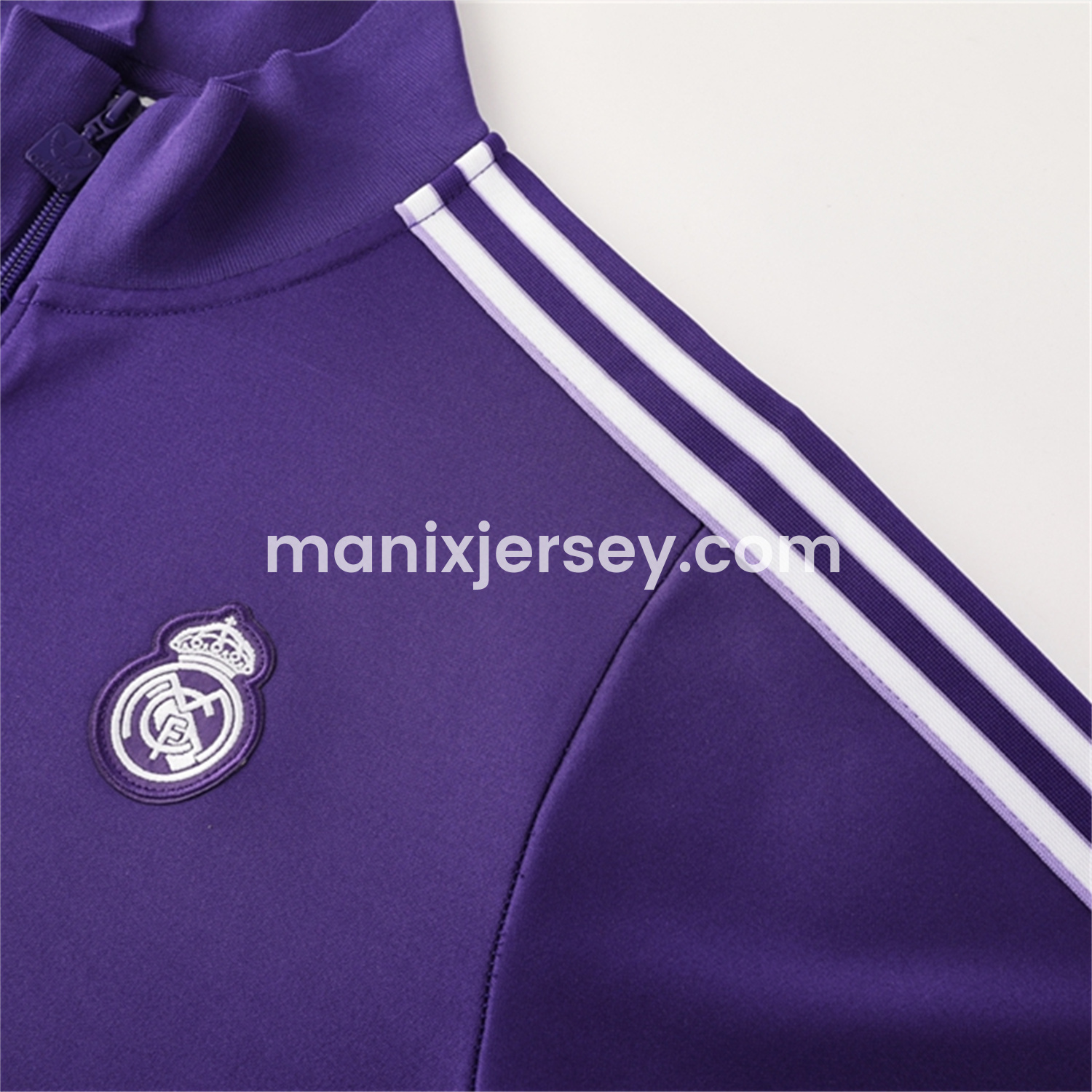 ManixJersey.com | Real Madrid 25-26 Purple Terrace Icon Jacket Training Tracksuit - Purple Jackets & Pants -Customize Name, Number and Patch | Worldwide Shipping