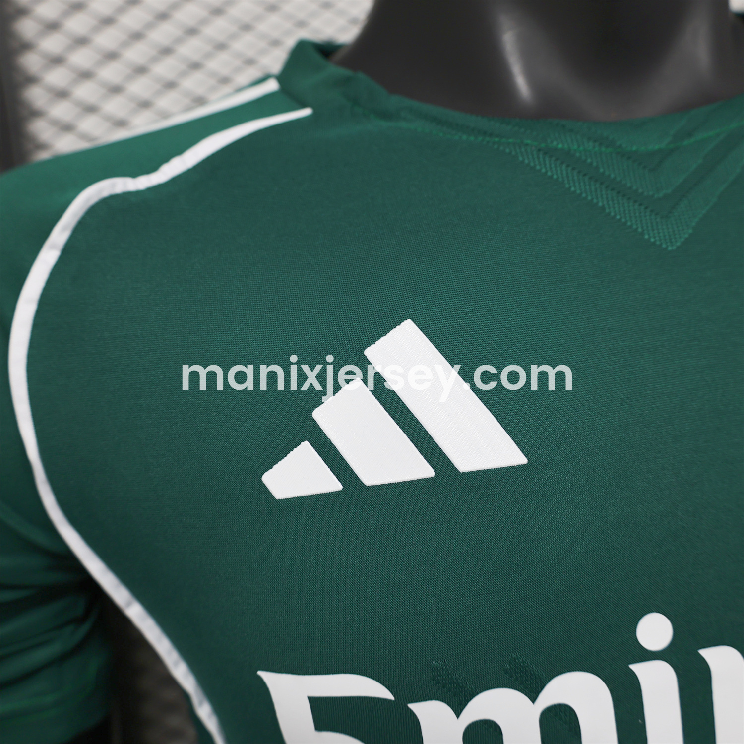 ManixJersey.com | Real Madrid 25-26 Green Teamgeist Collar Special Edition Jersey - Player Version -Customize Name, Number and Patch | Worldwide Shipping