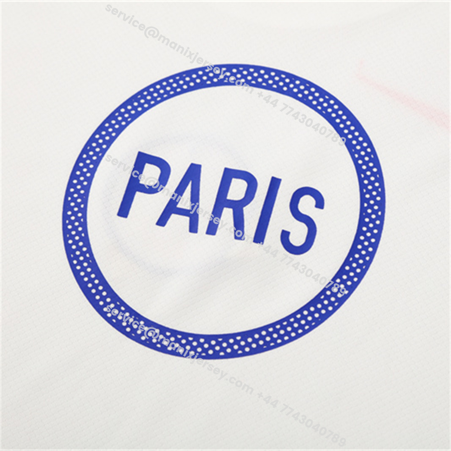 ManixJersey.com | Paris Saint-Germain PSG 25-26 Short-Sleeve Training Set - White Top & Black Shorts -Customize Name, Number and Patch | Worldwide Shipping