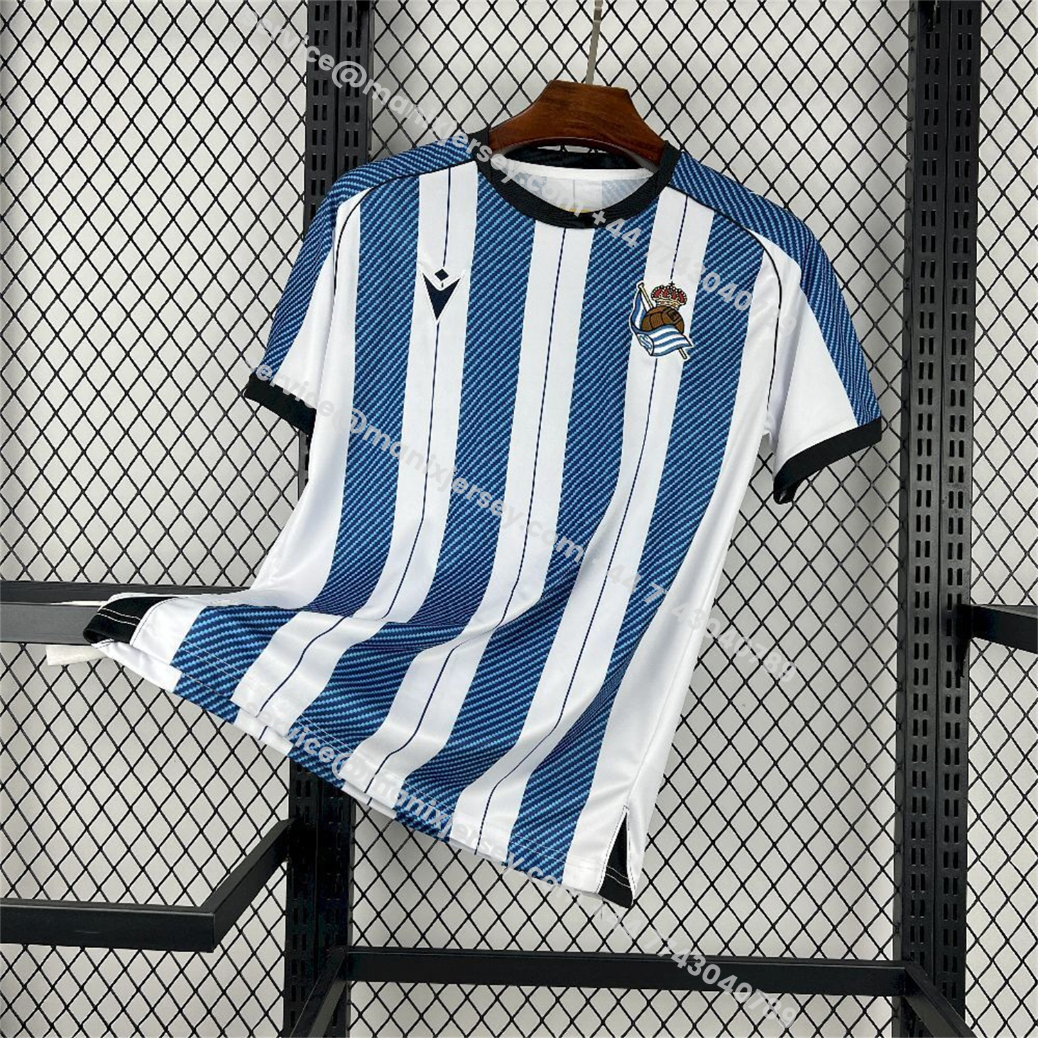 ManixJersey.com | Real Sociedad 25-26 Home Blue And White Jersey - Fans Version -Customize Name, Number and Patch | Worldwide Shipping
