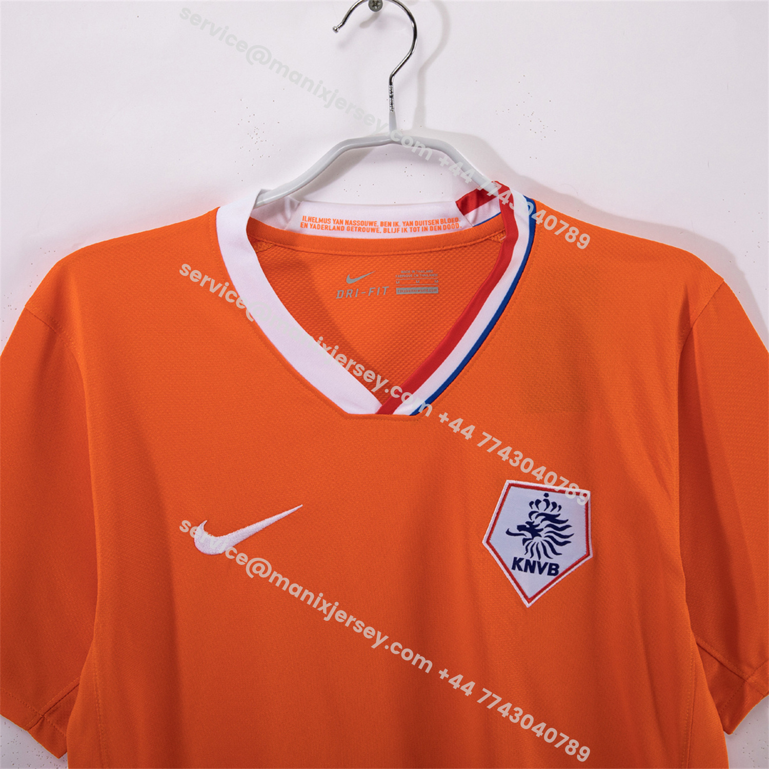 ManixJersey.com | Retro Netherlands 2008 Home Jersey -Customize Name, Number and Patch | Worldwide Shipping