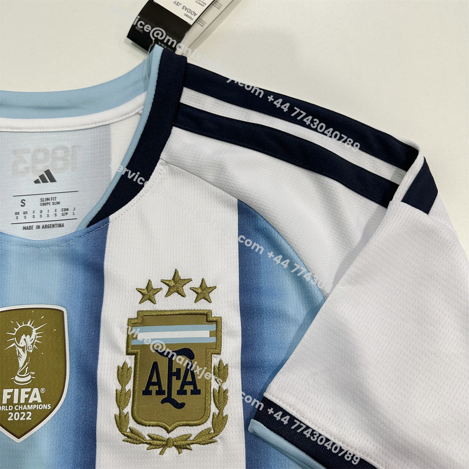 ManixJersey.com | Argentina 2026 Home Jersey - Fans Version -Customize Name, Number and Patch | Worldwide Shipping