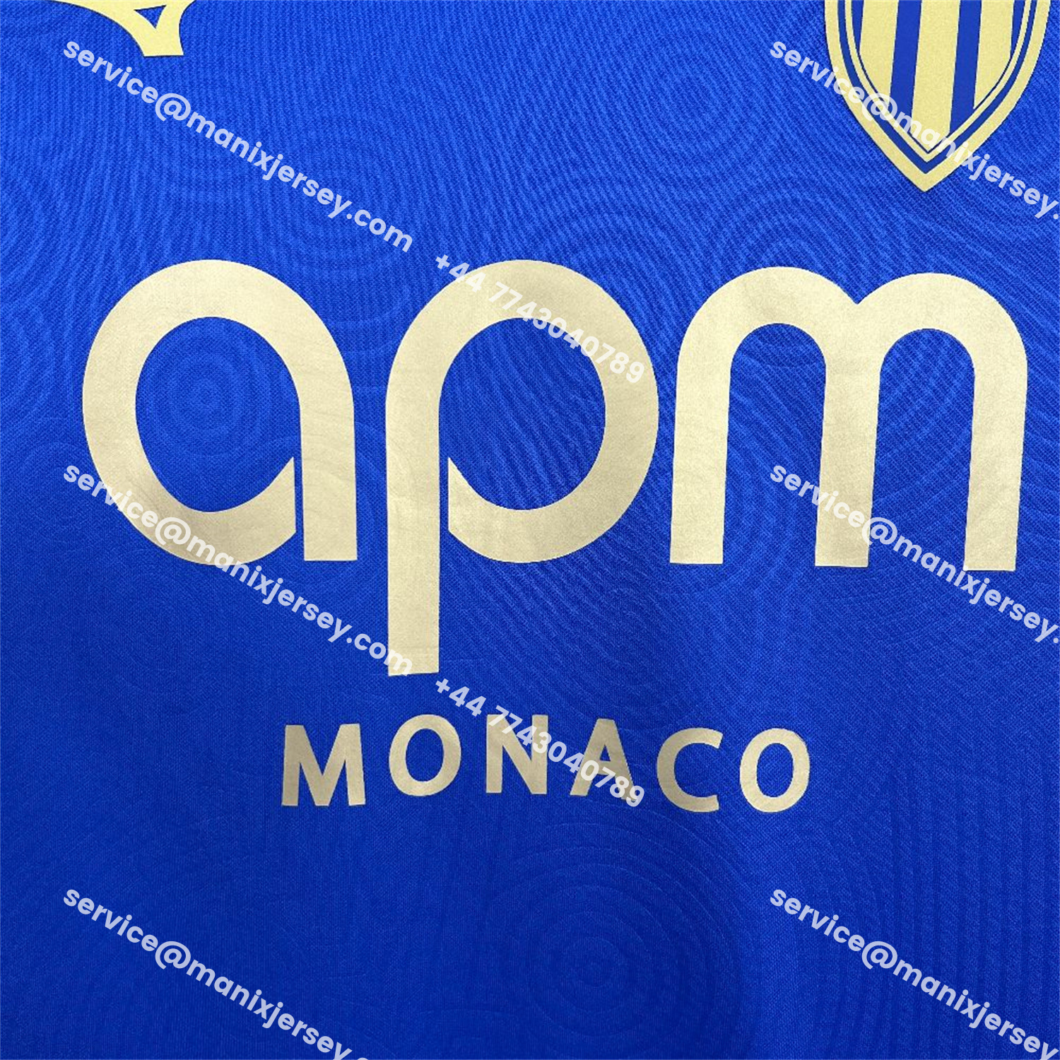 ManixJersey.com | AS Monaco 25-26 Away Blue Jersey - Fans Version -Customize Name, Number and Patch | Worldwide Shipping