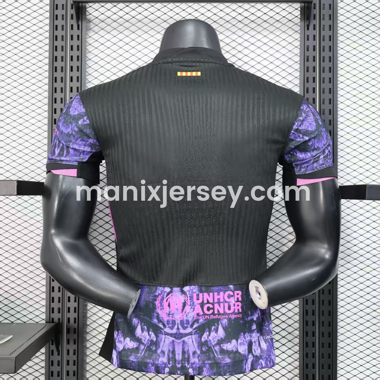 ManixJersey.com | Barcelona 25-26 Purple Rock Pattern Jersey - Player Version -Customize Name, Number and Patch | Worldwide Shipping