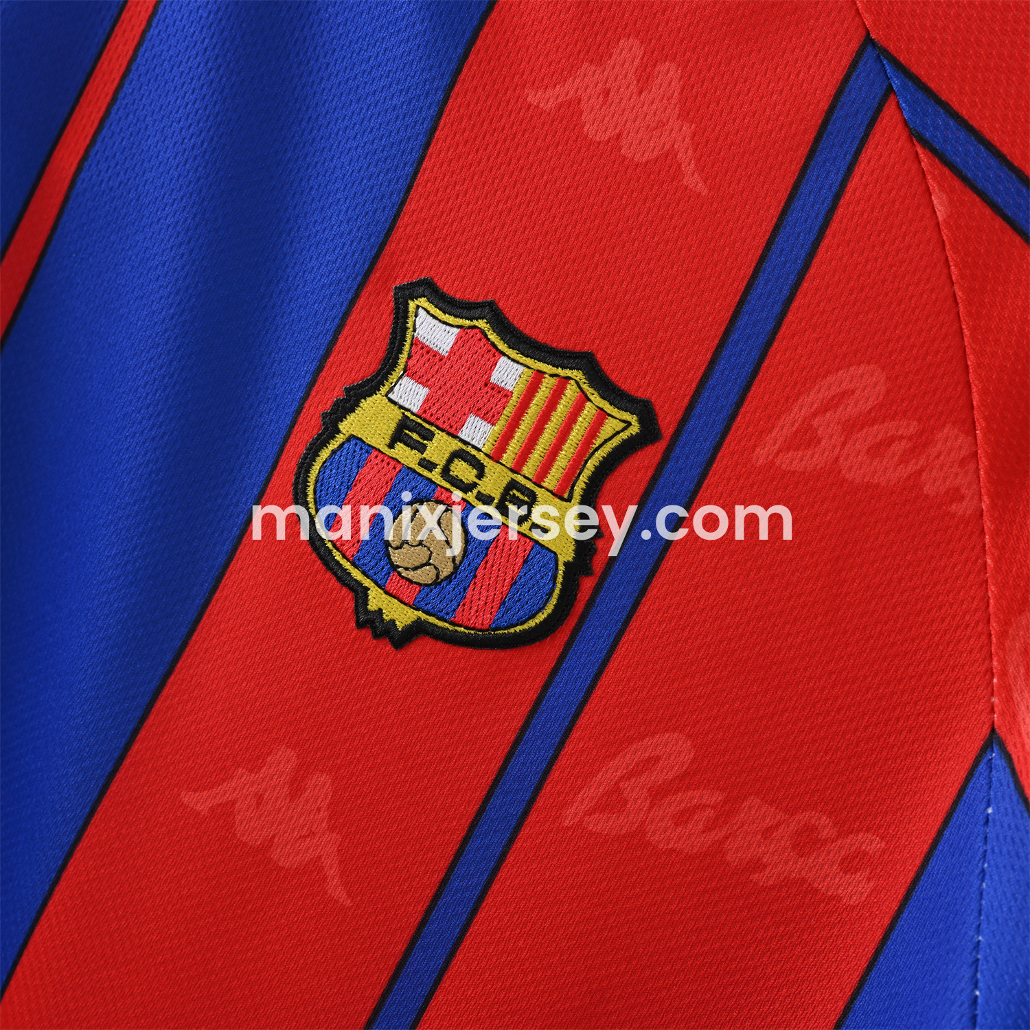 ManixJersey.com | Retro Barcelona 1997-98 Home Jersey -Customize Name, Number and Patch | Worldwide Shipping