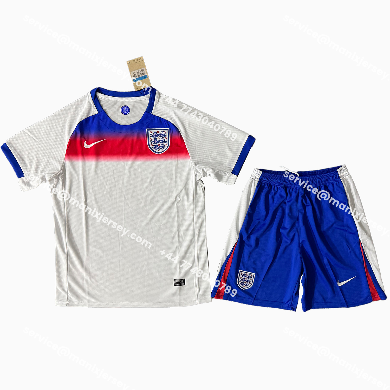 ManixJersey.com | England 25-26 Home Men's Adult Jersey Set - Fans Version -Customize Name, Number and Patch | Worldwide Shipping