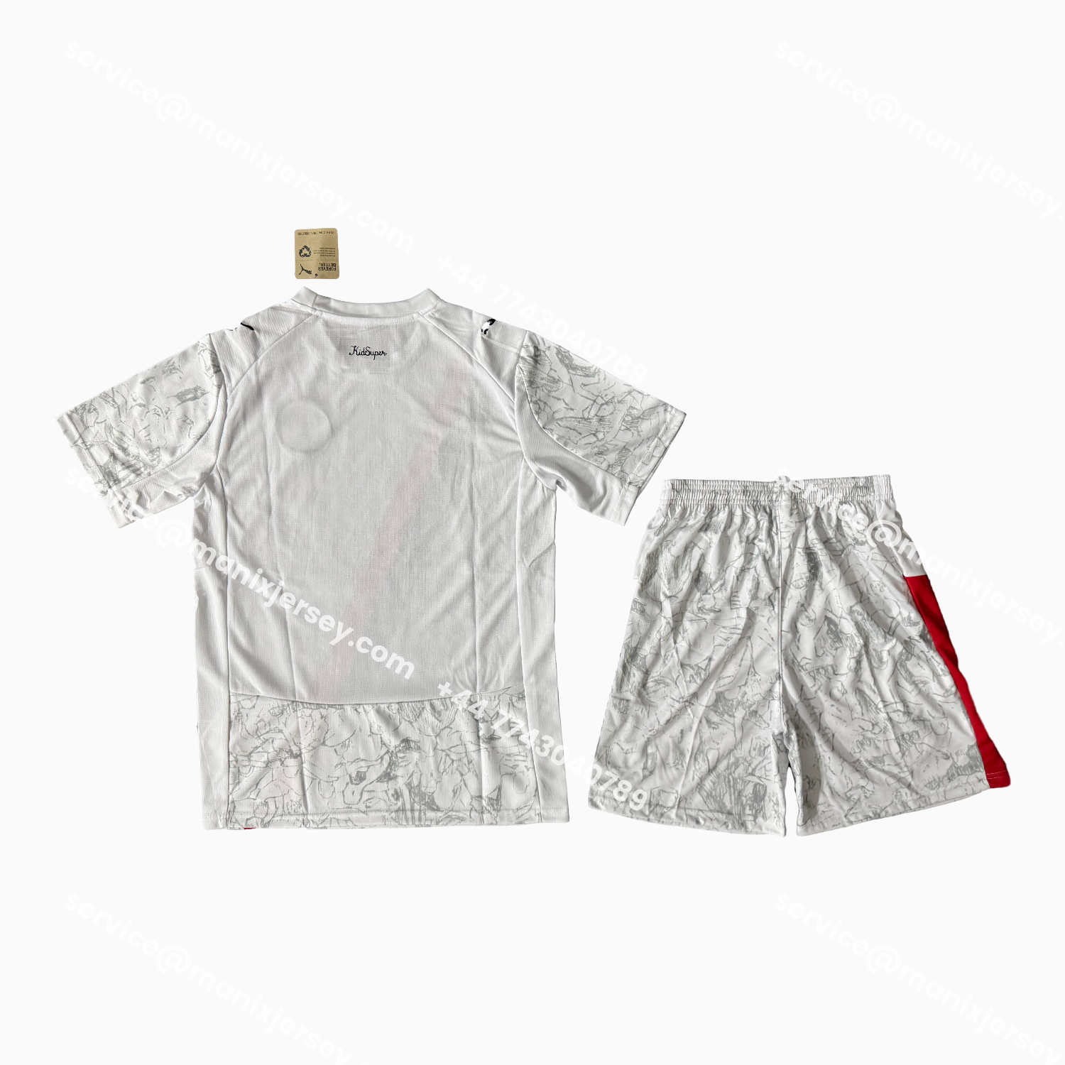 ManixJersey.com | Manchester City 25-26 Away White Men's Adult Jersey Set - Fans Version -Customize Name, Number and Patch | Worldwide Shipping