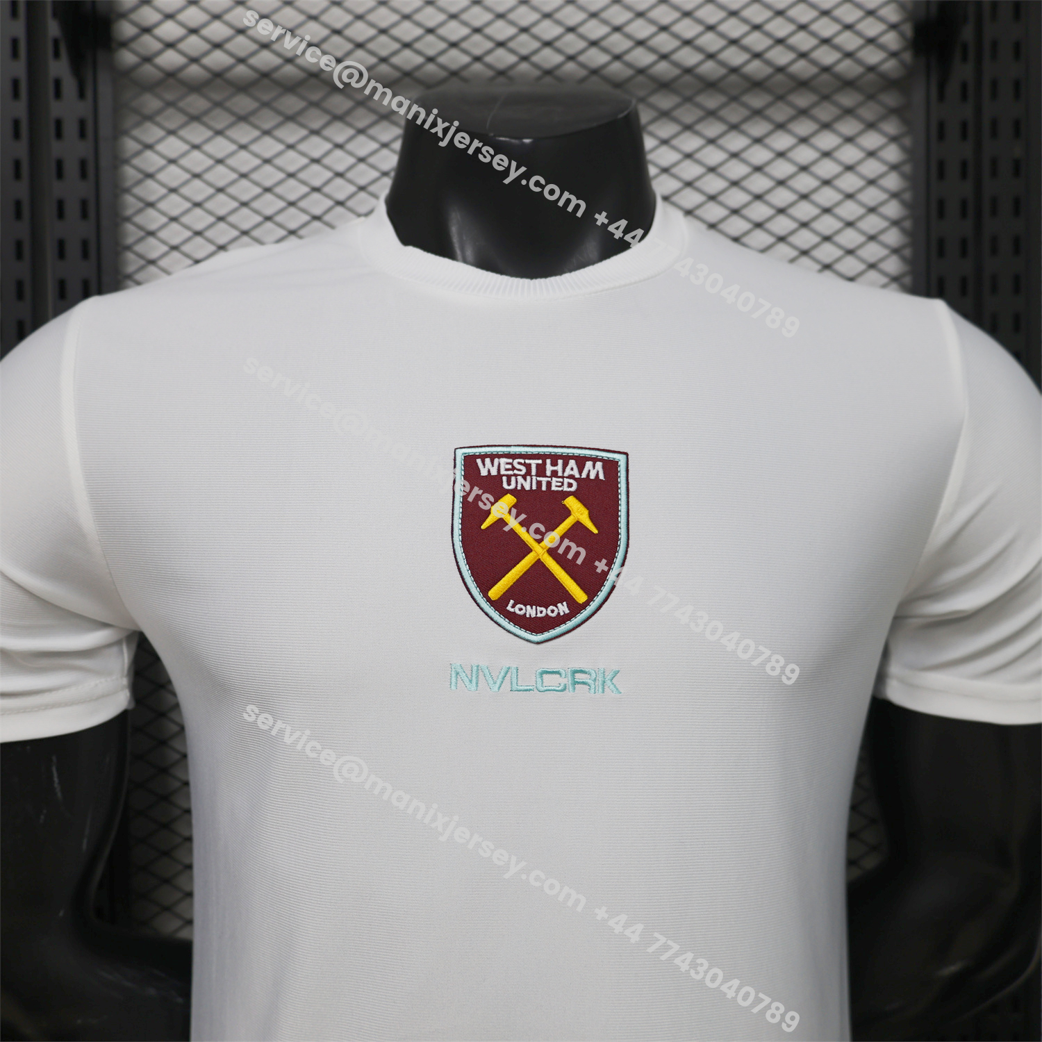 West Ham United 26-27 Retro Casual Style White Jersey - Player Version:football jersey mysite: unitedjerseyfootball 邓江浪:football