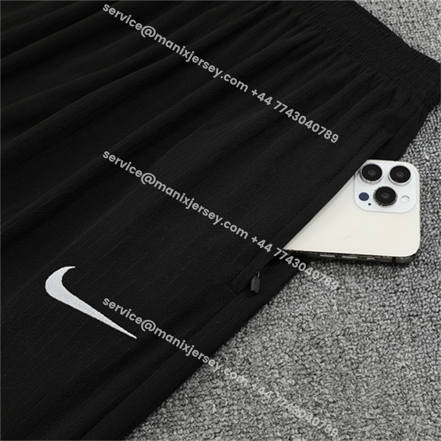 ManixJersey.com | C.H.E.L.S.E.A 25-26 Kids Long Sleeve Training Set - Player Version - Black Top and Black Pants -Customize Name, Number and Patch | Worldwide Shipping