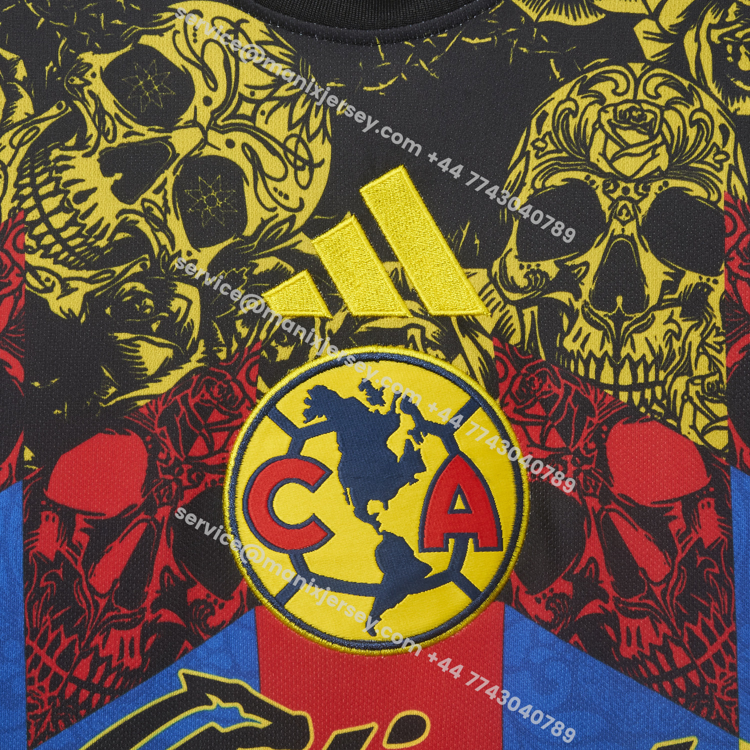 ManixJersey.com | Club América 25-26 Día de Muertos Home Jersey - Fans Version -Customize Name, Number and Patch | Worldwide Shipping