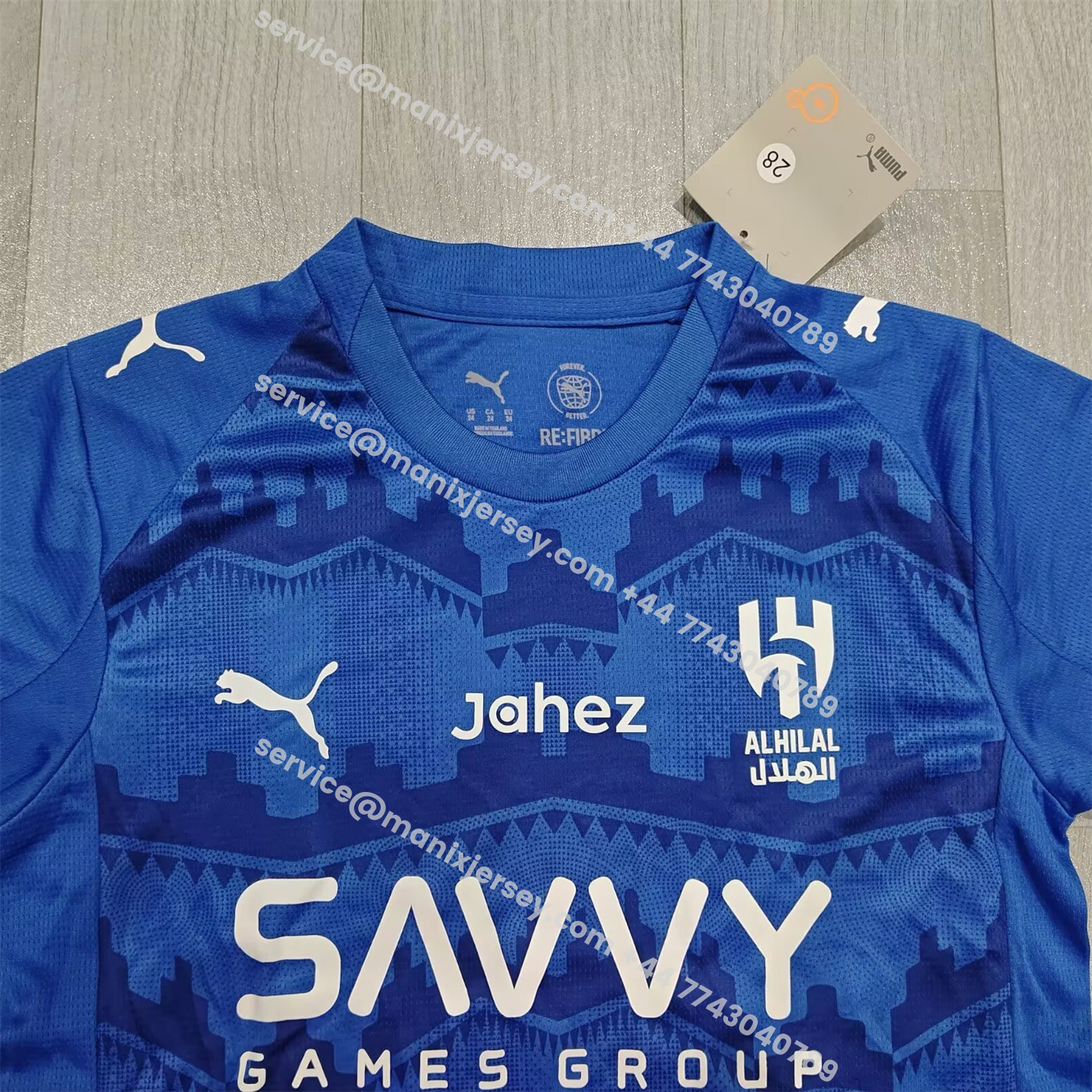 ManixJersey.com | Al Hilal Riyadh Crescent 25-26 Home Kids Kit -Customize Name, Number and Patch | Worldwide Shipping