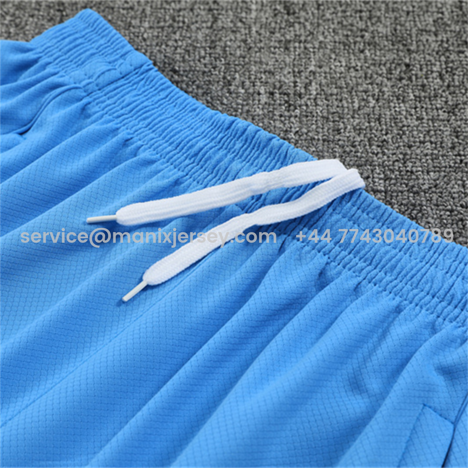 ManixJersey.com | Real Madrid 25-26 Kids Short-Sleeve Training Set - Sky Blue Top and Sky Blue Shorts -Customize Name, Number and Patch | Worldwide Shipping