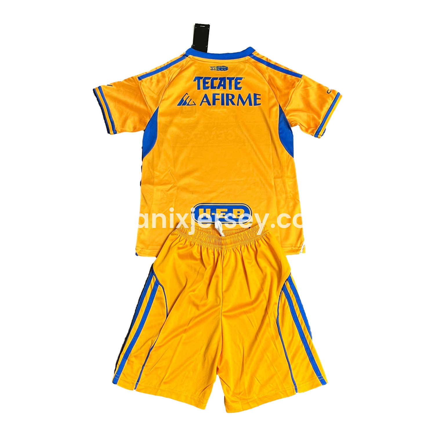 ManixJersey.com | Tigres UANL 25-26 Home Kids Kit -Customize Name, Number and Patch | Worldwide Shipping