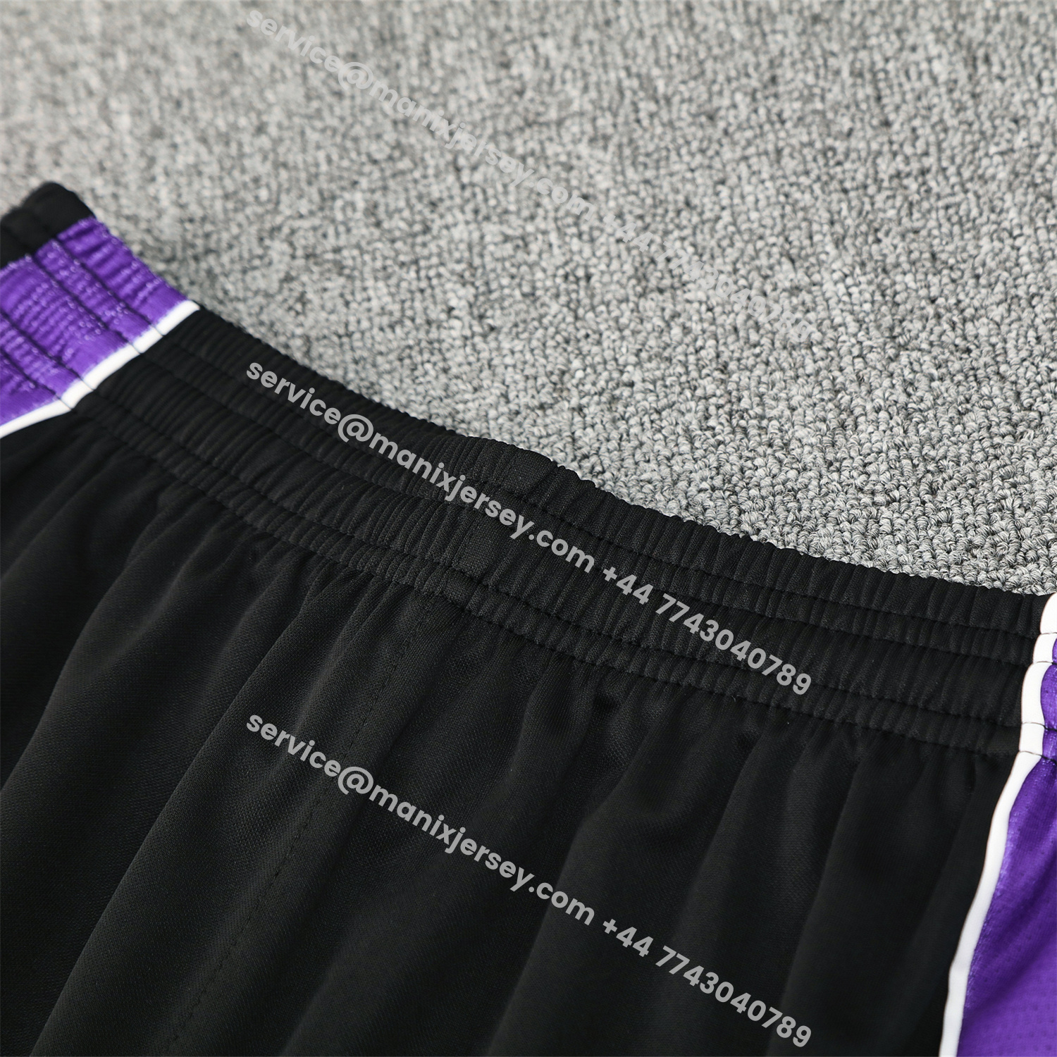 ManixJersey.com | Real Madrid 25-26 Vest Training Set - Blue Edge Black Vest & Black Shorts -Customize Name, Number and Patch | Worldwide Shipping