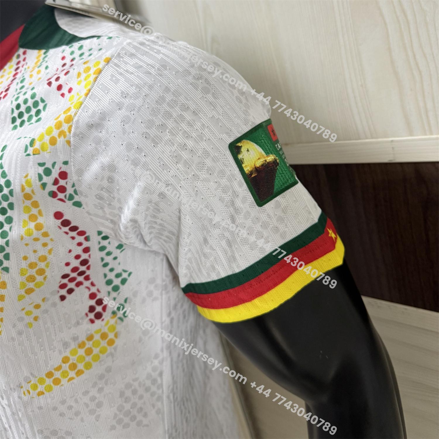 ManixJersey.com | Cameroon 2026 Away White Jersey - Player Version -Customize Name, Number and Patch | Worldwide Shipping