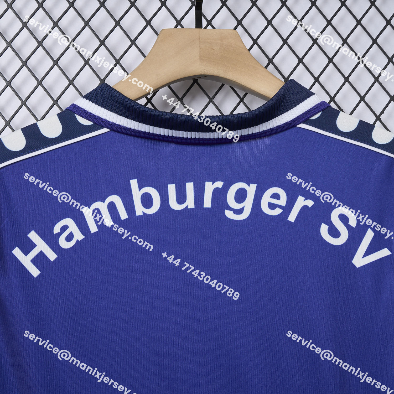 ManixJersey.com | Retro Hamburger SV 2000-01 Away Blue Jersey -Customize Name, Number and Patch | Worldwide Shipping