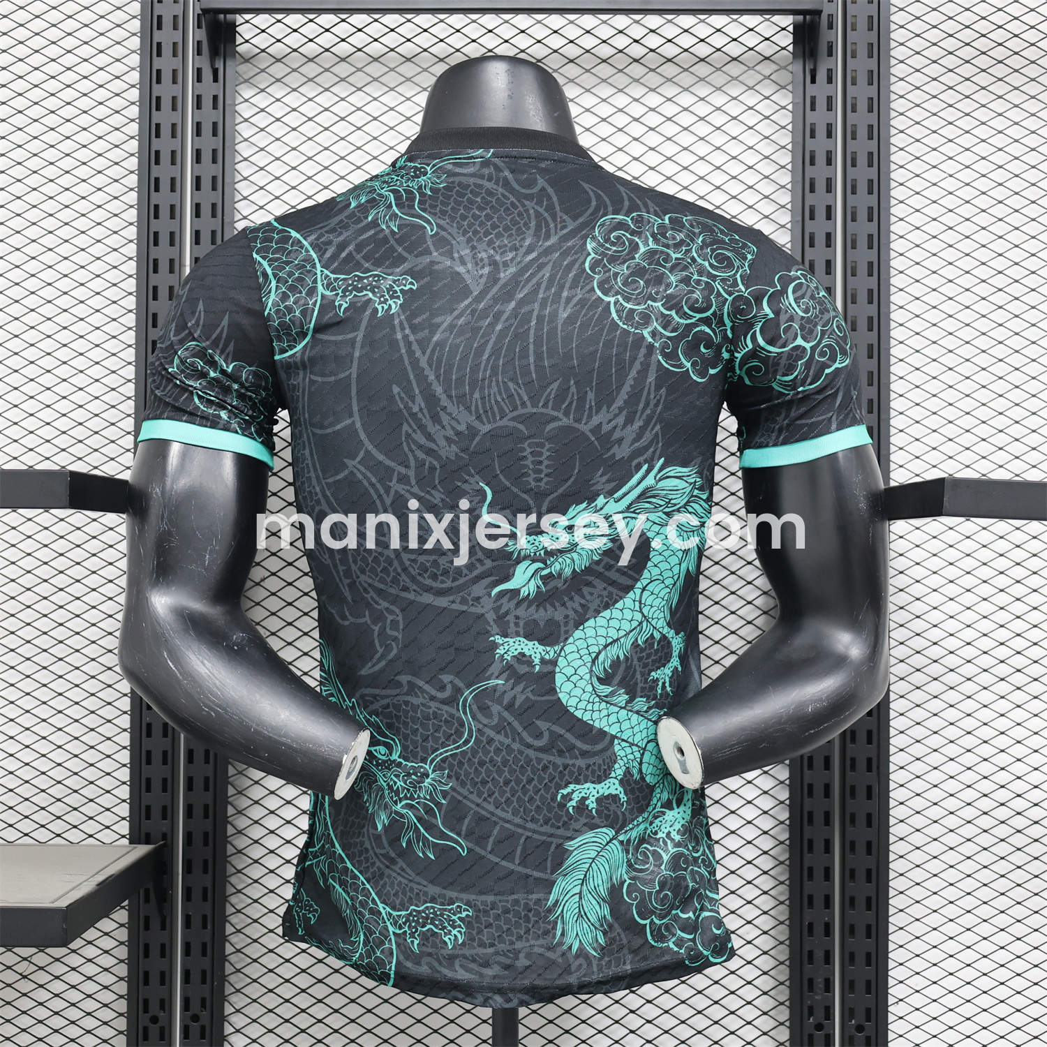 ManixJersey.com | Real Madrid 24-25 Black and Green Loong Jersey - Player Version -Customize Name, Number and Patch | Worldwide Shipping